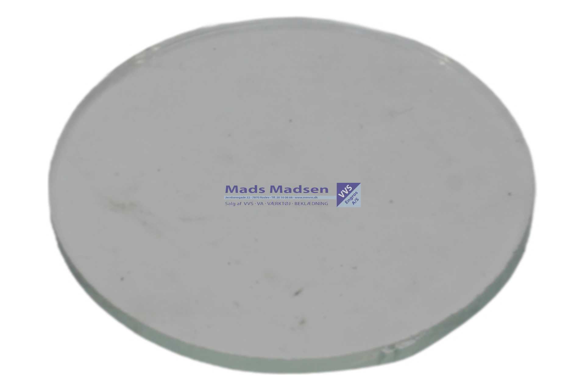 Glas t/ svejsebrille Ø50 KLAR