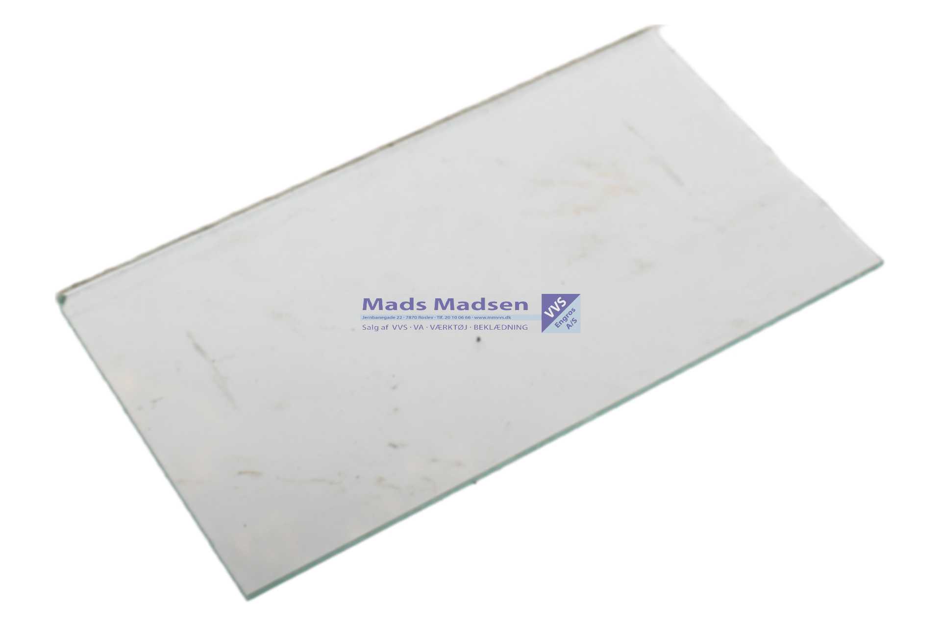 110 x 60mm svejseglas Klar