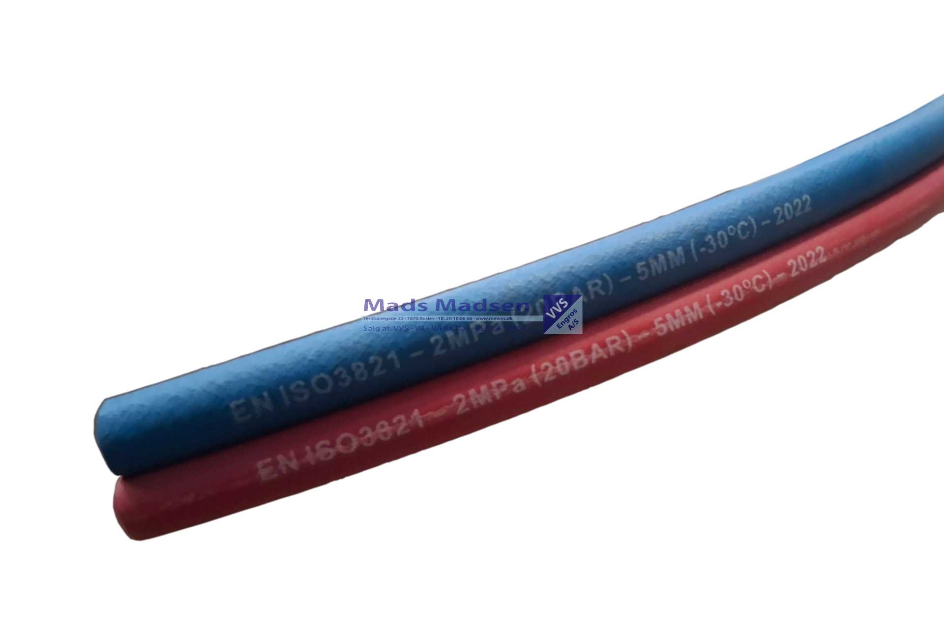 5 x 5 mm Tvillingeslange OXY/ACE