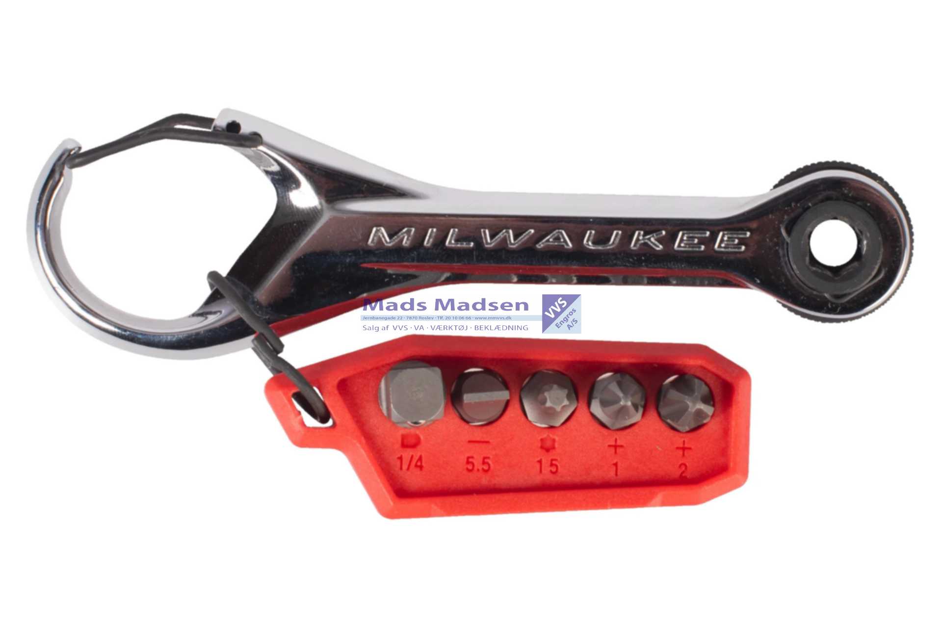 Milwaukee 7-I-1 Miniskralde med bits 4932498792 *NETTOPRIS*
