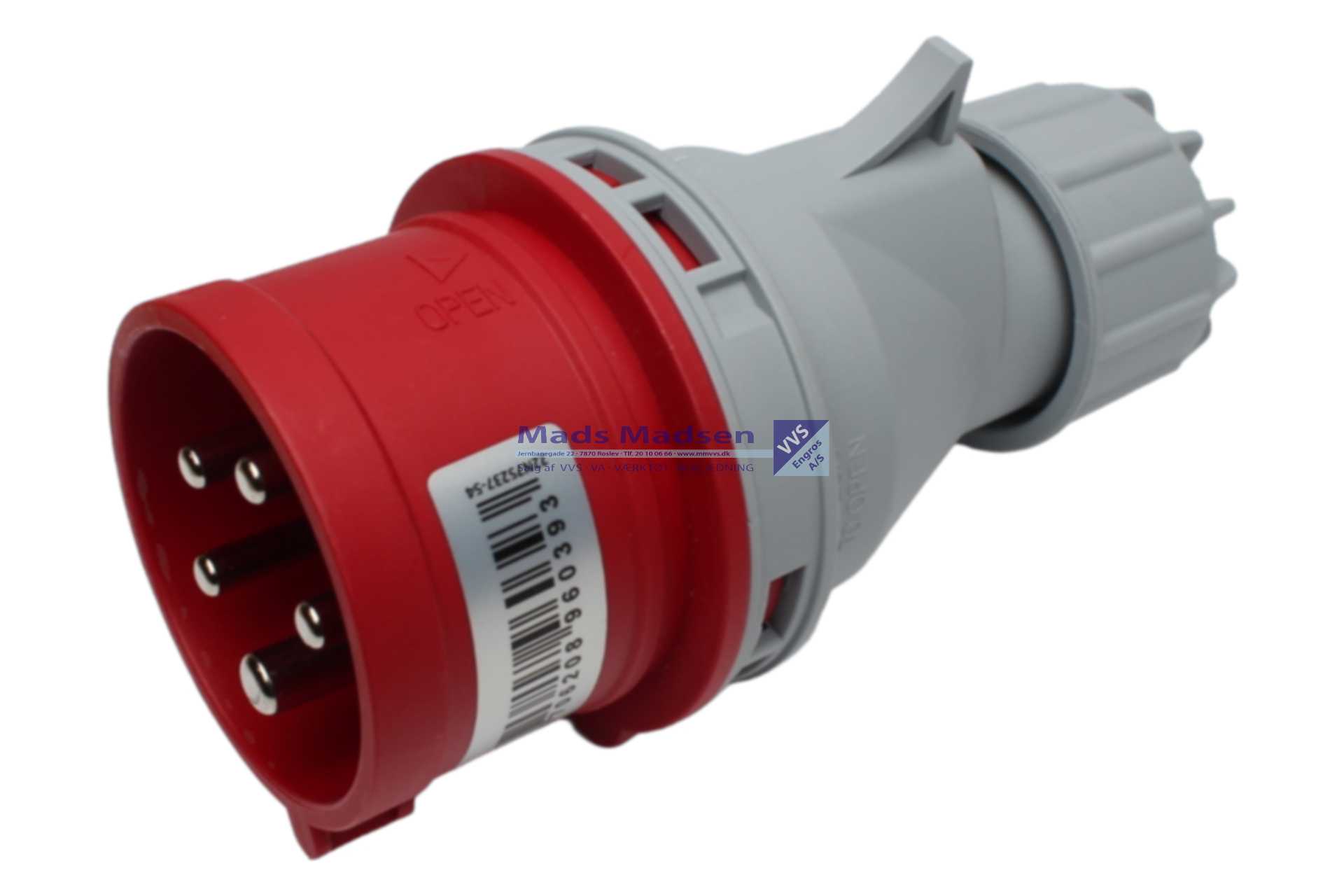 CEE Stikprop fasevender 5P 16A 400V 6H *NETTOPRIS*