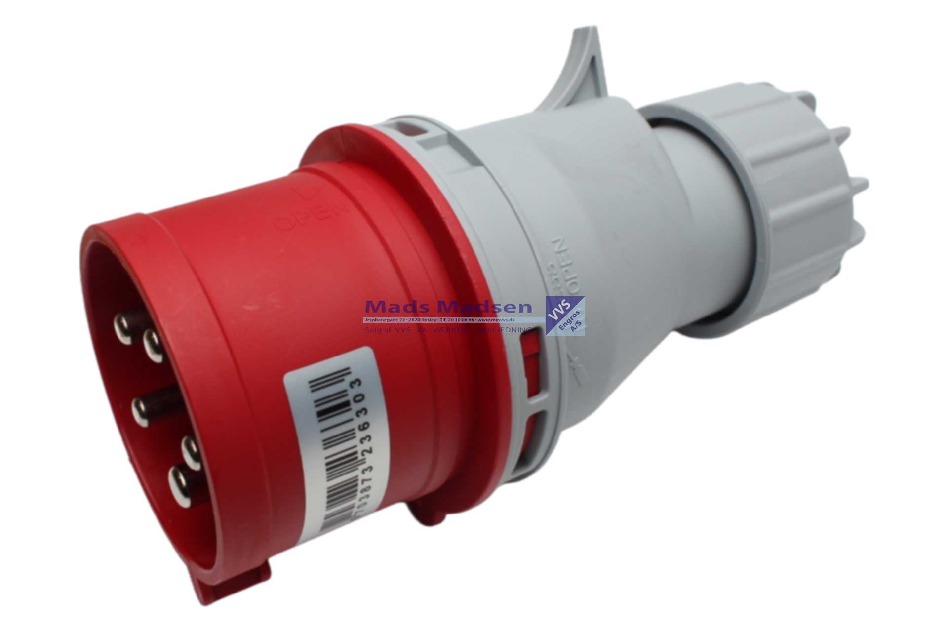 CEE Stikprop 5P 32A 400V 6H *NETTOPRIS*