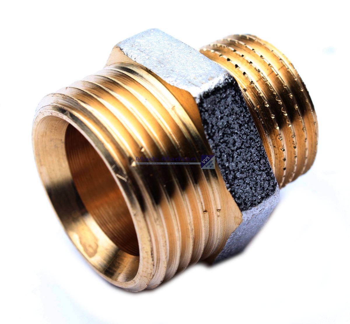 3/4" x 1/2" eurokonus overg. m/nip