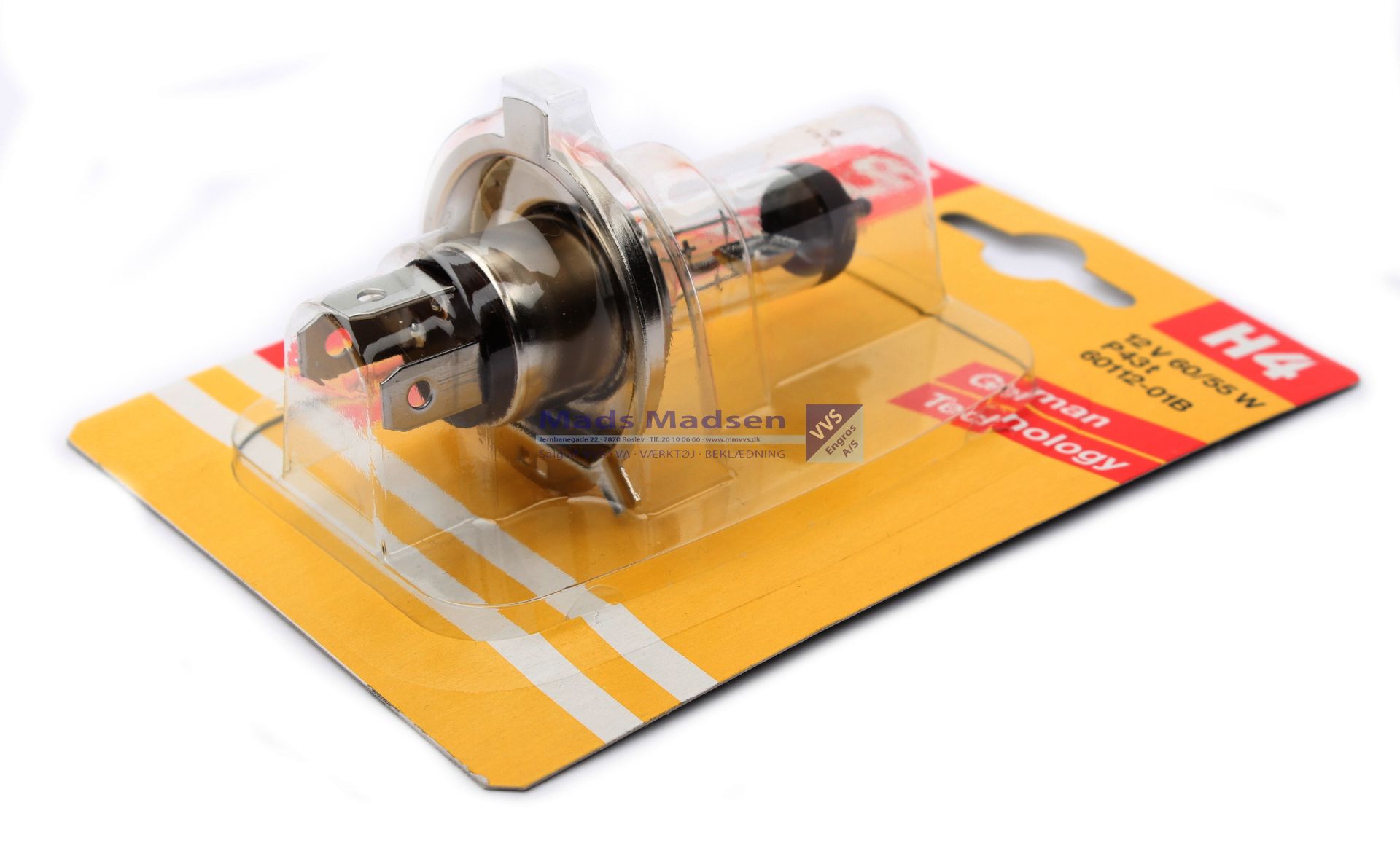 Auto Pære 12V-60/55W H4 *NETTOPRIS*