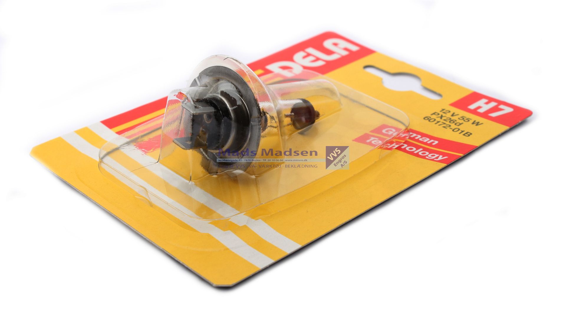 Auto Pære 12v 55w H7 pak a 2 stk. *NETTOPRIS*