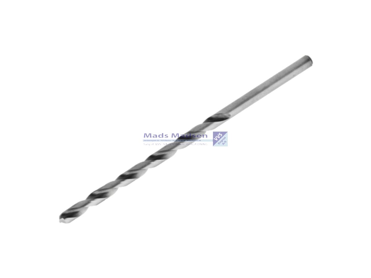 HSS spiralbor lang slebet 6,3 x 148mm DIN 340