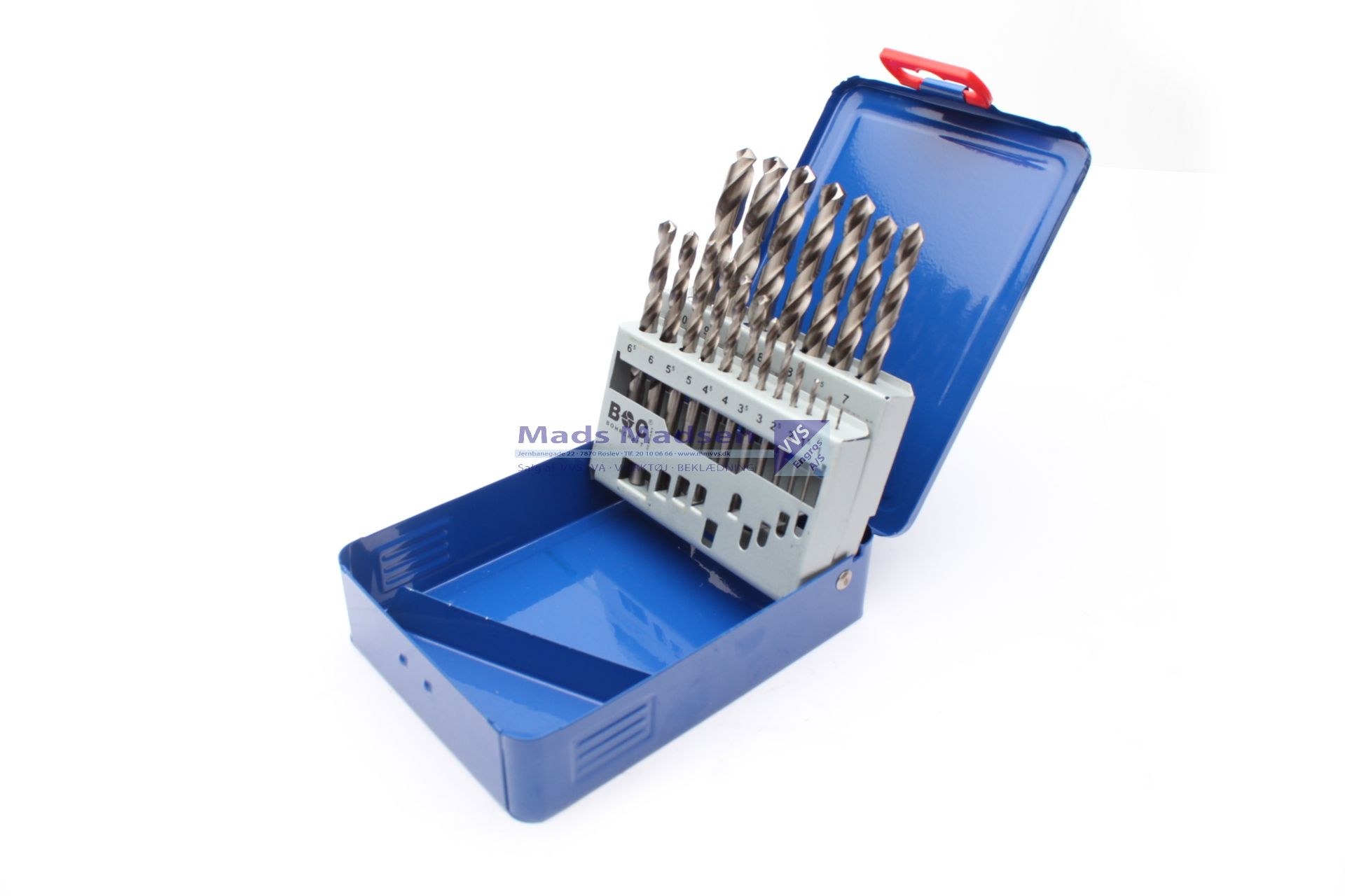 HSS B&C spiralborsæt slebet 1-10,0mm DIN 338