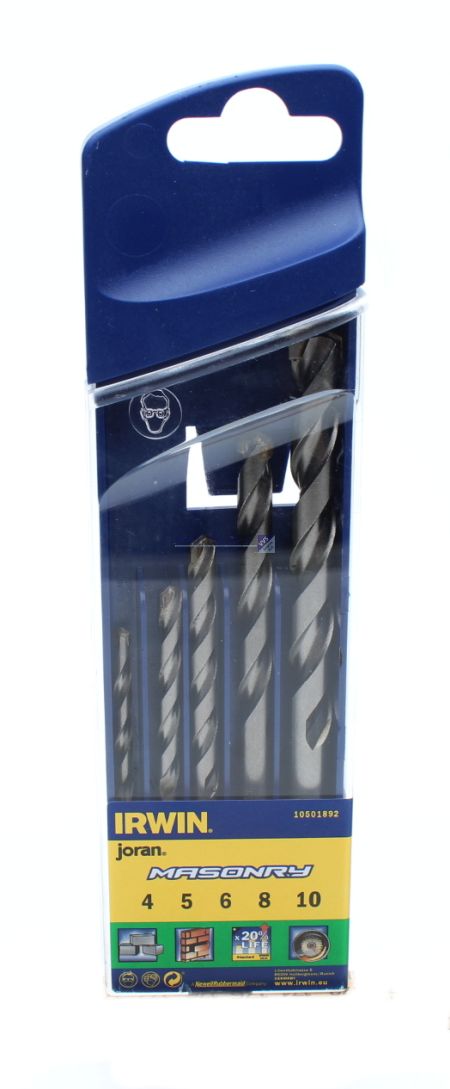 Murbor i sæt 4-10mm