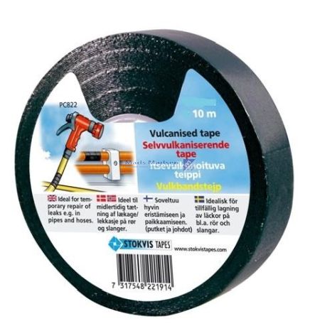Selvvulkaniserende Tape 25mm x 10 mtr SORT