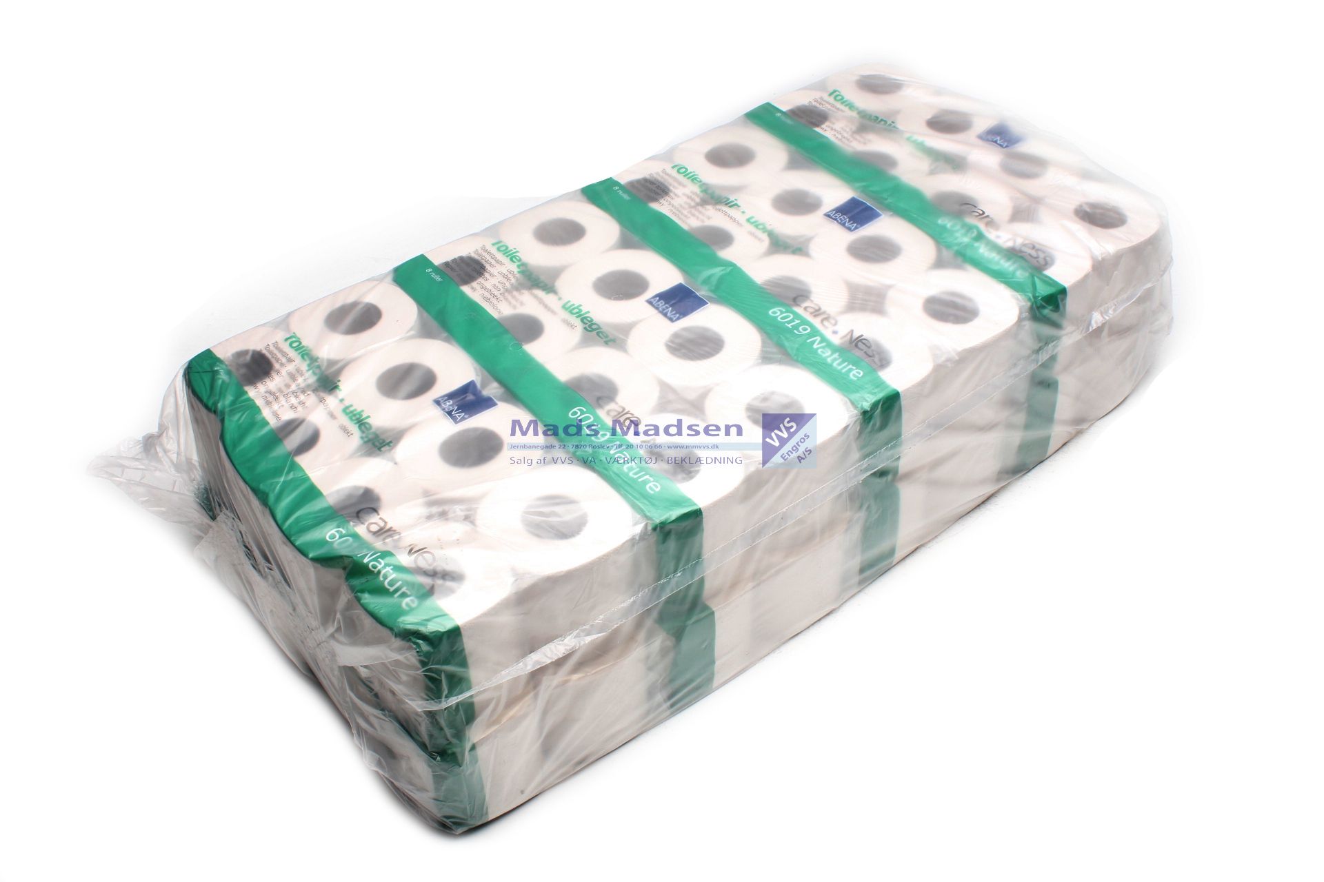 Toiletpapir 2-lags hvid i sække á 72 rl. *NETTOPRIS*