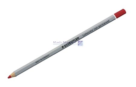 Staedtler Fedtblyant Non-permanent vandopløselig RØD 108-2 *OUTLET*
