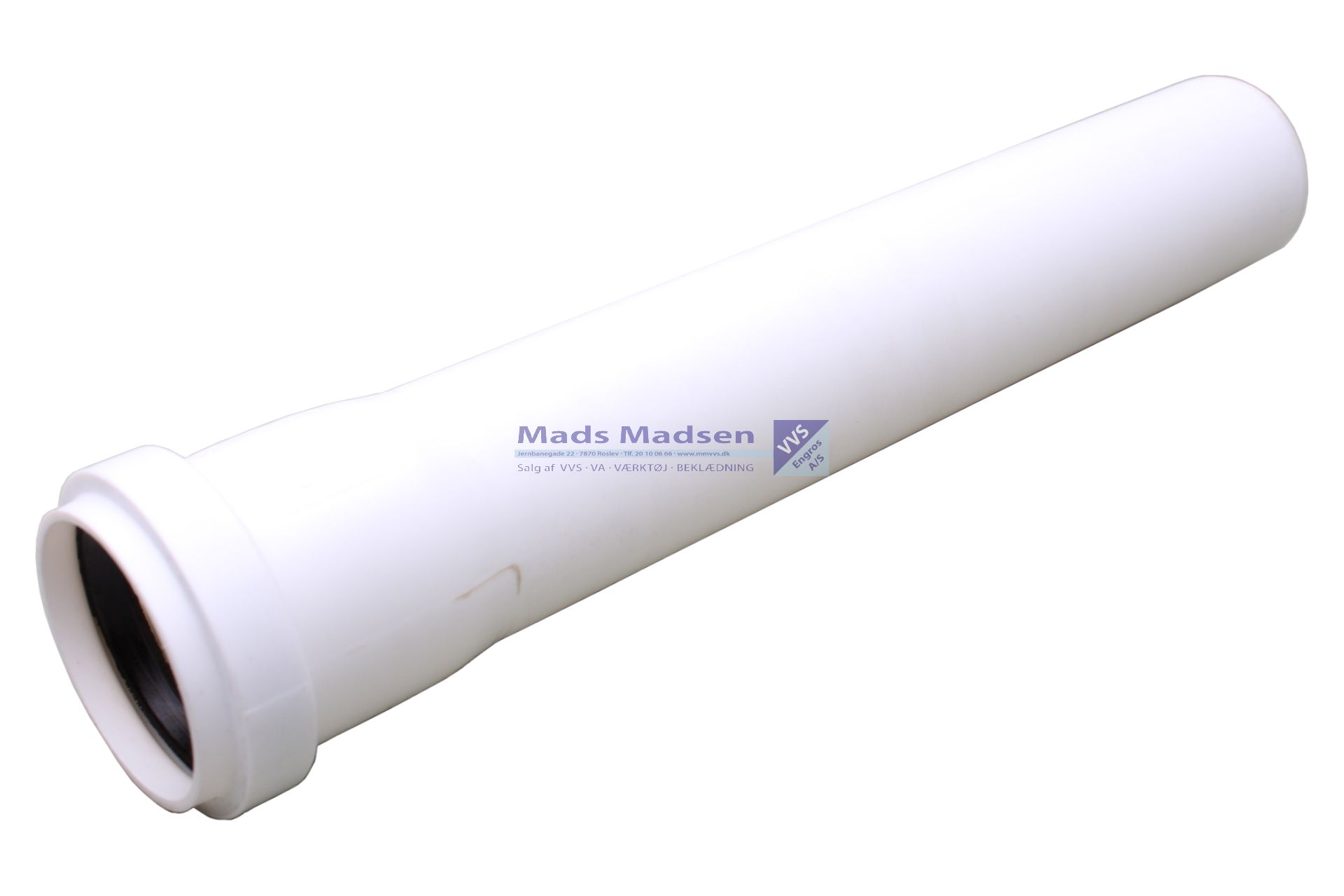 40 x 250mm PP rør HVID 20 stk/krt