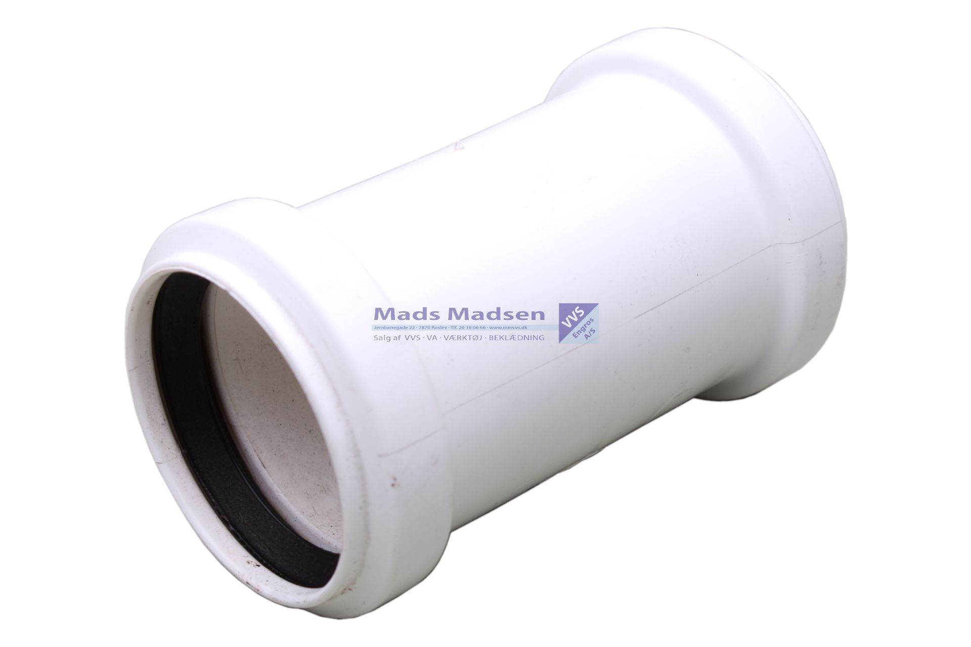 50mm PP dobb stikmuffe HVID 20 stk/krt