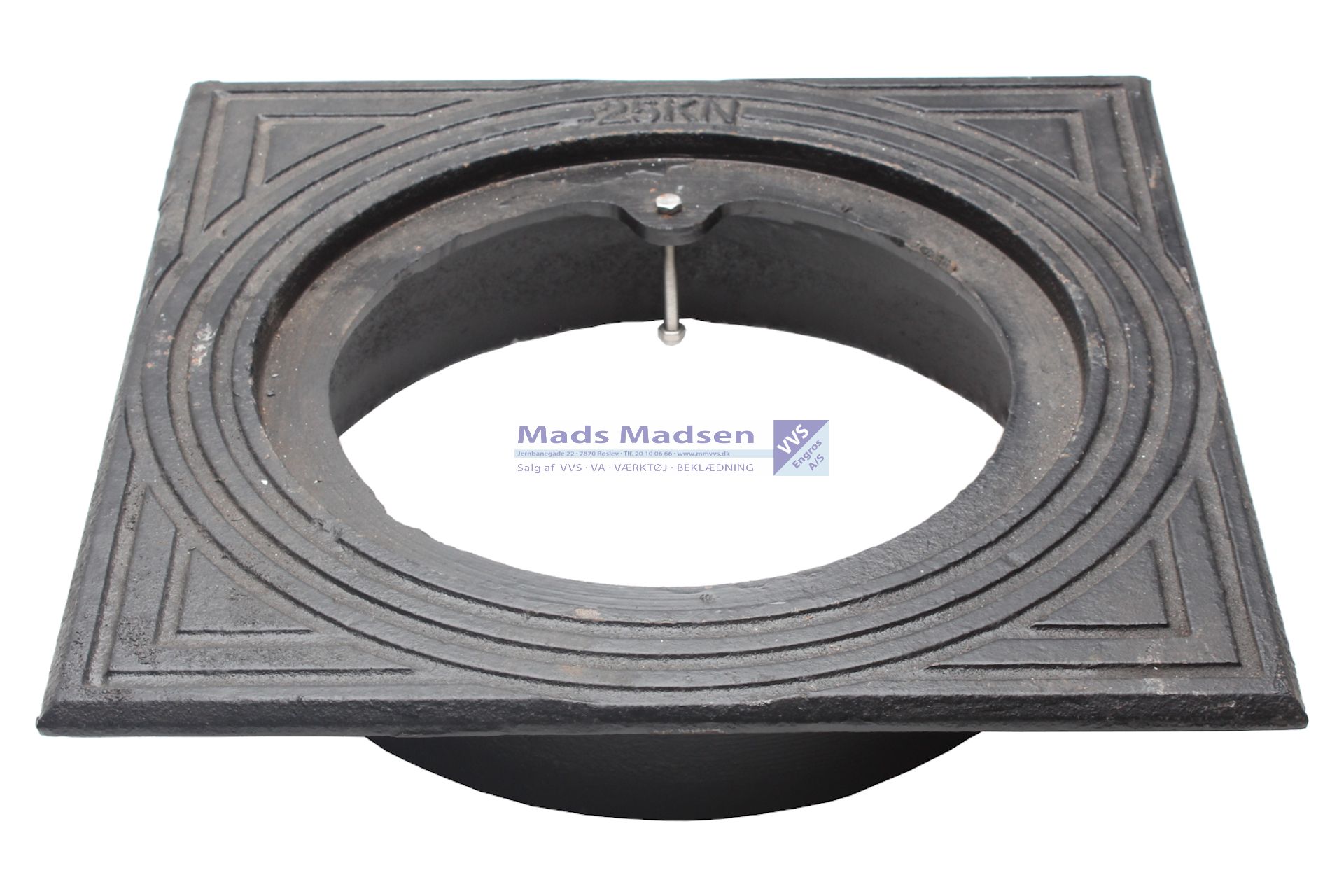 315mm støbejernskarm firkantet kl.A 1,5T