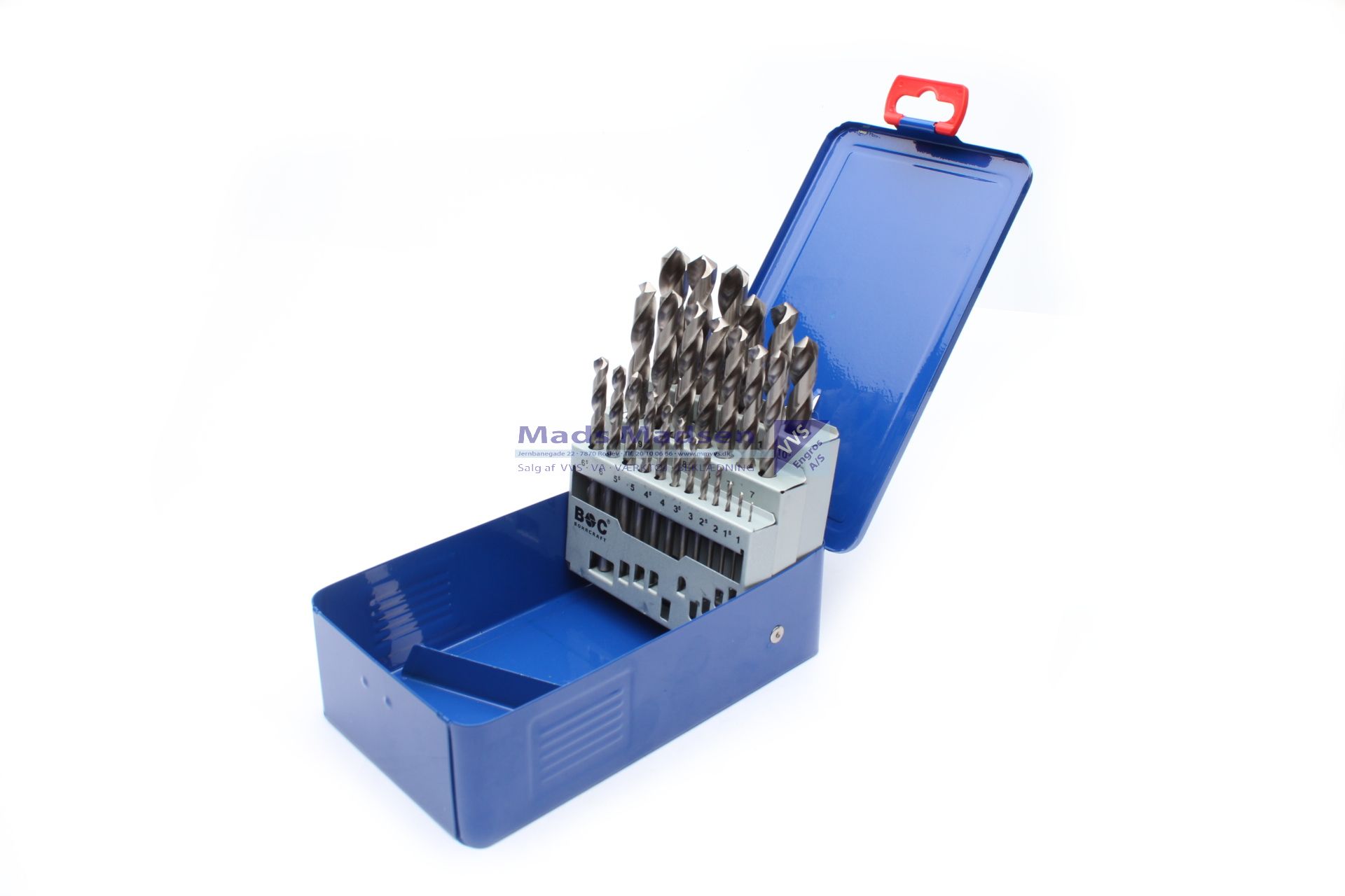 HSS B&C spiralborsæt slebet 1-13,0mm DIN 338