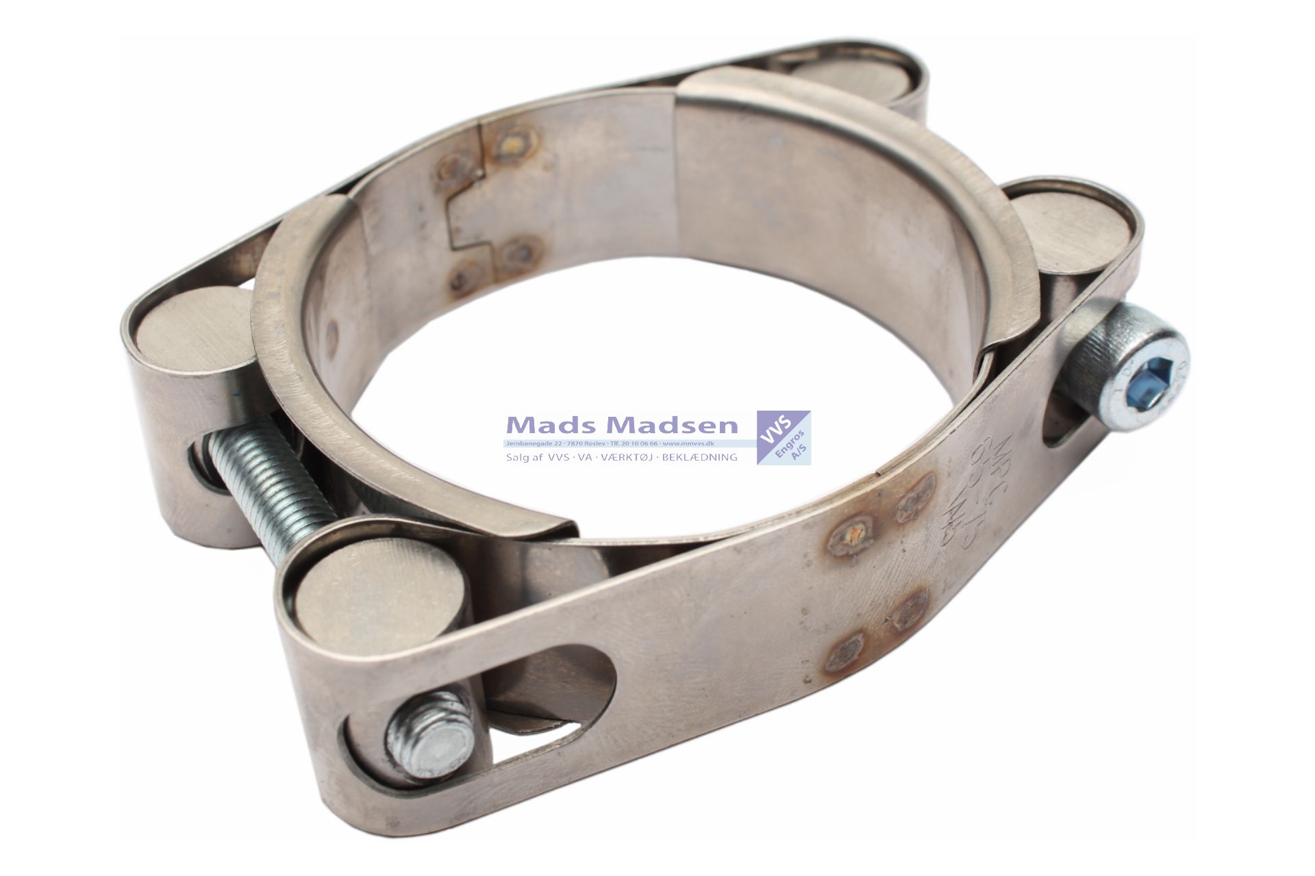 Syrefast spændebånd dobb. 150-160mm