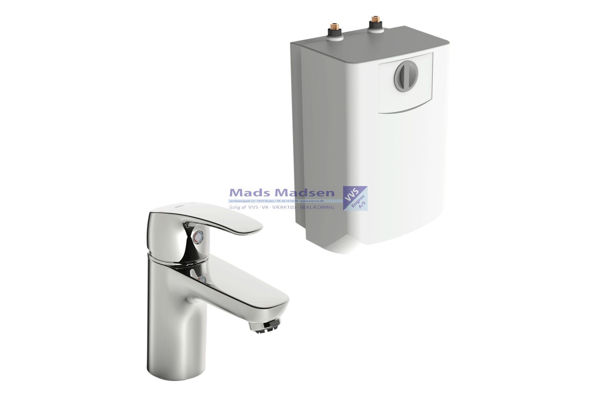 Oras Safira krom hdv.batteri m/vandvarmer fremspring 107mm 1003F