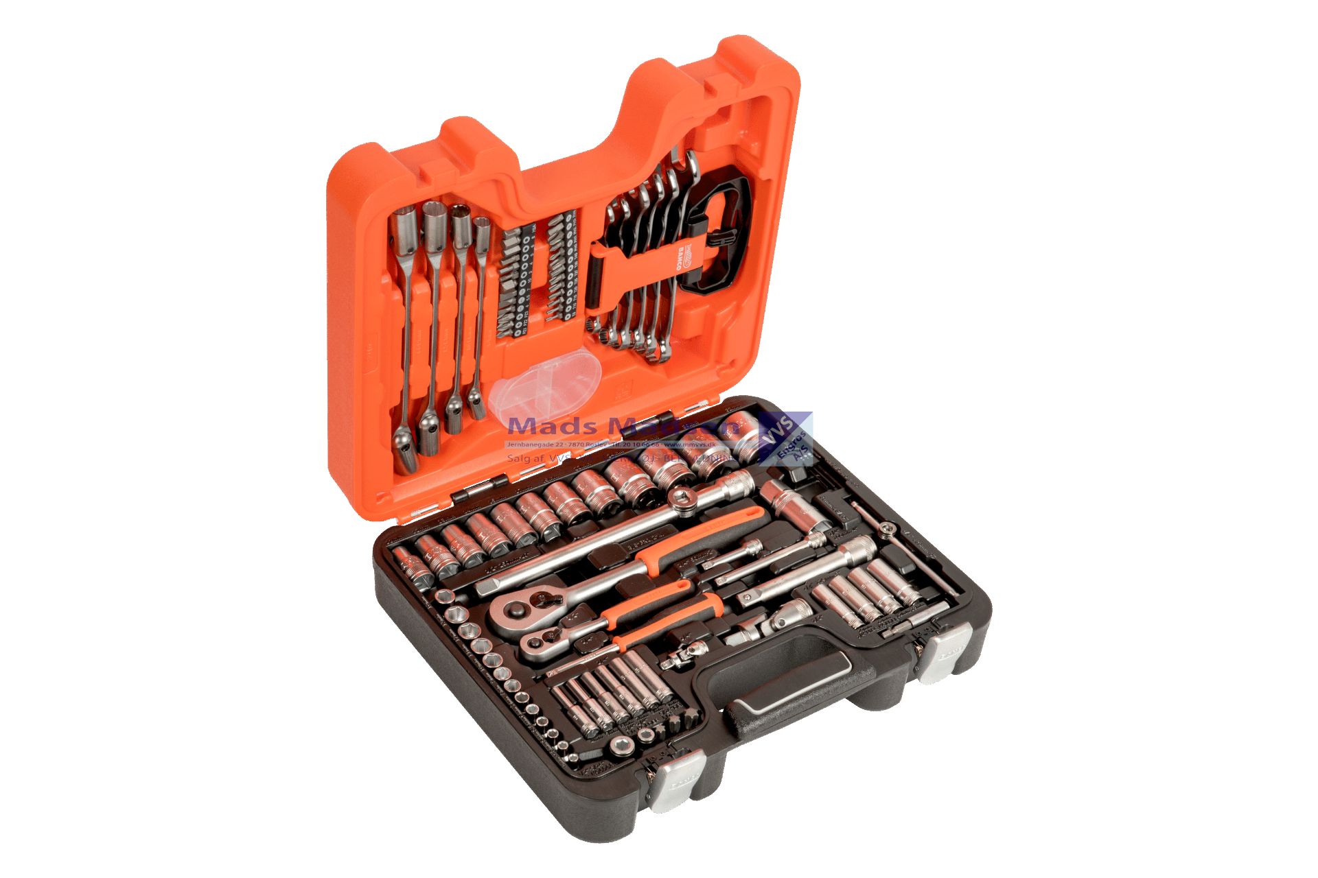 Topnøglesæt Bahco 1/4" + 1/2" S910  91 dele *NETTOPRIS*