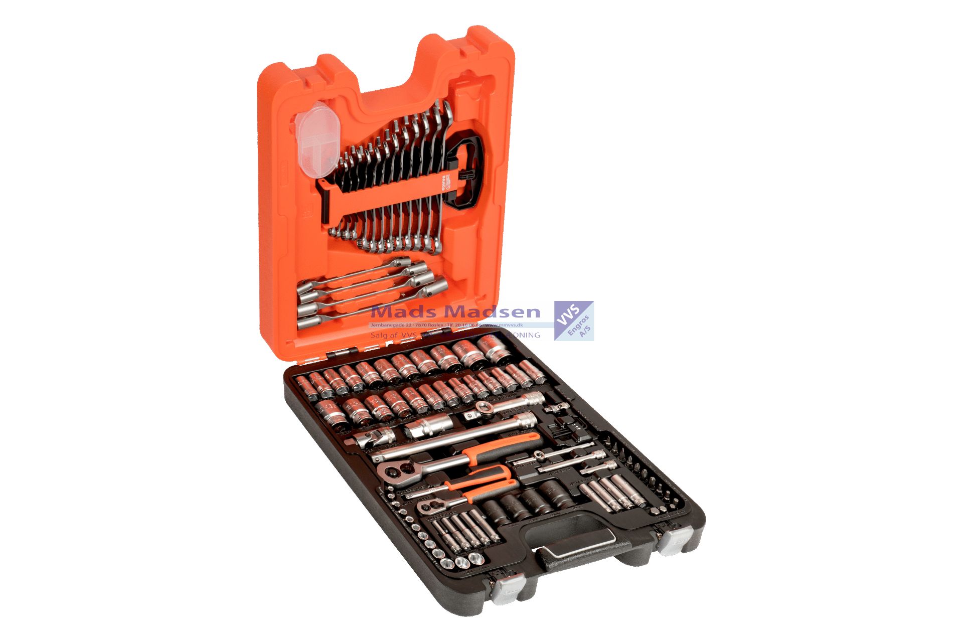 Topnøglesæt Bahco 1/4" + 1/2" S87+7  94 dele *NETTOPRIS*