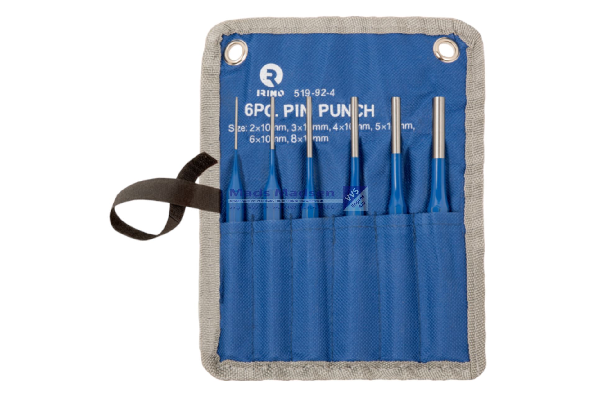 Splituddriversæt 2-8 mm Irimo 519-92-4 8 kt.skaft 6 stk *NETTORPIS*