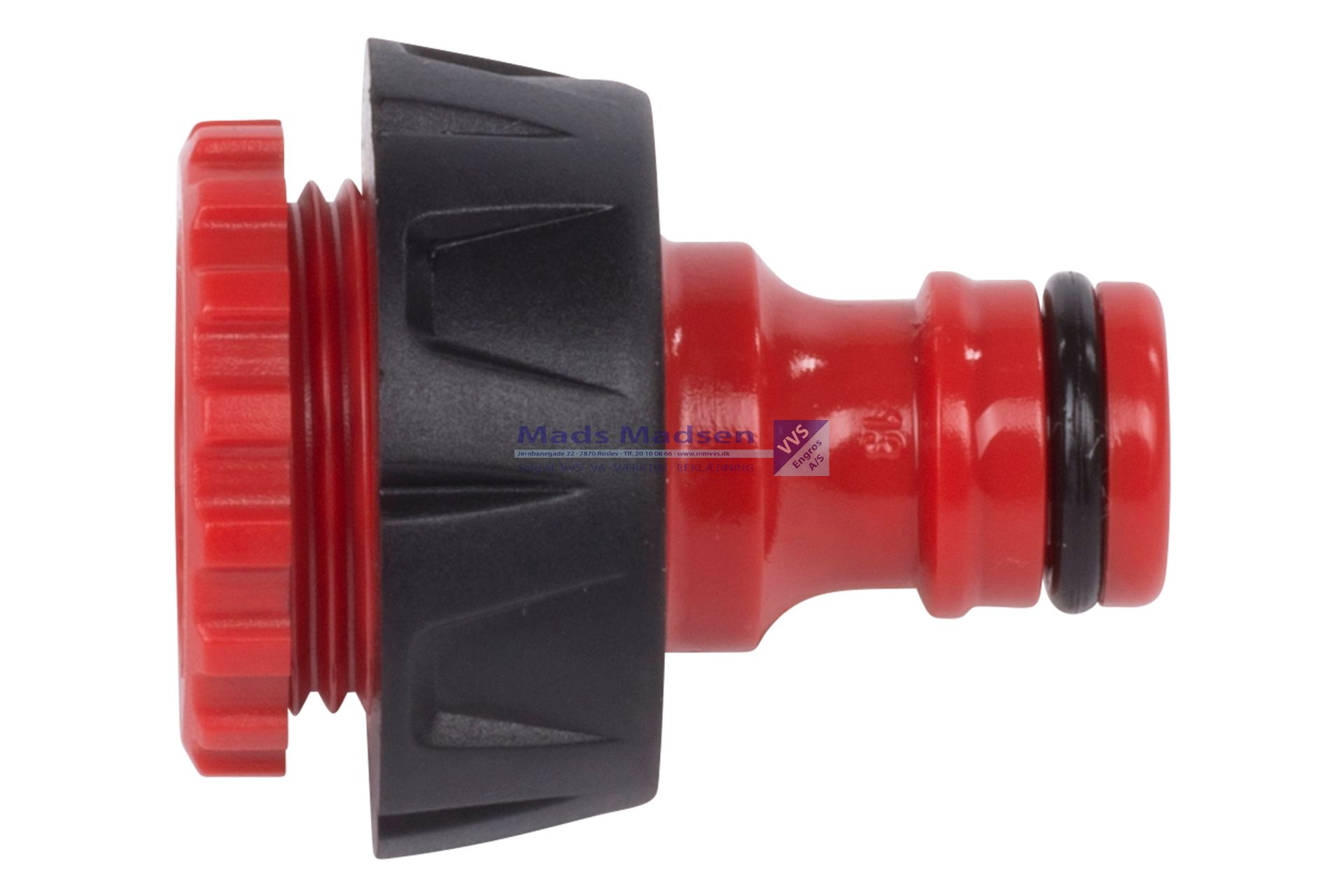 3/4" + 1" hanekobling Plast