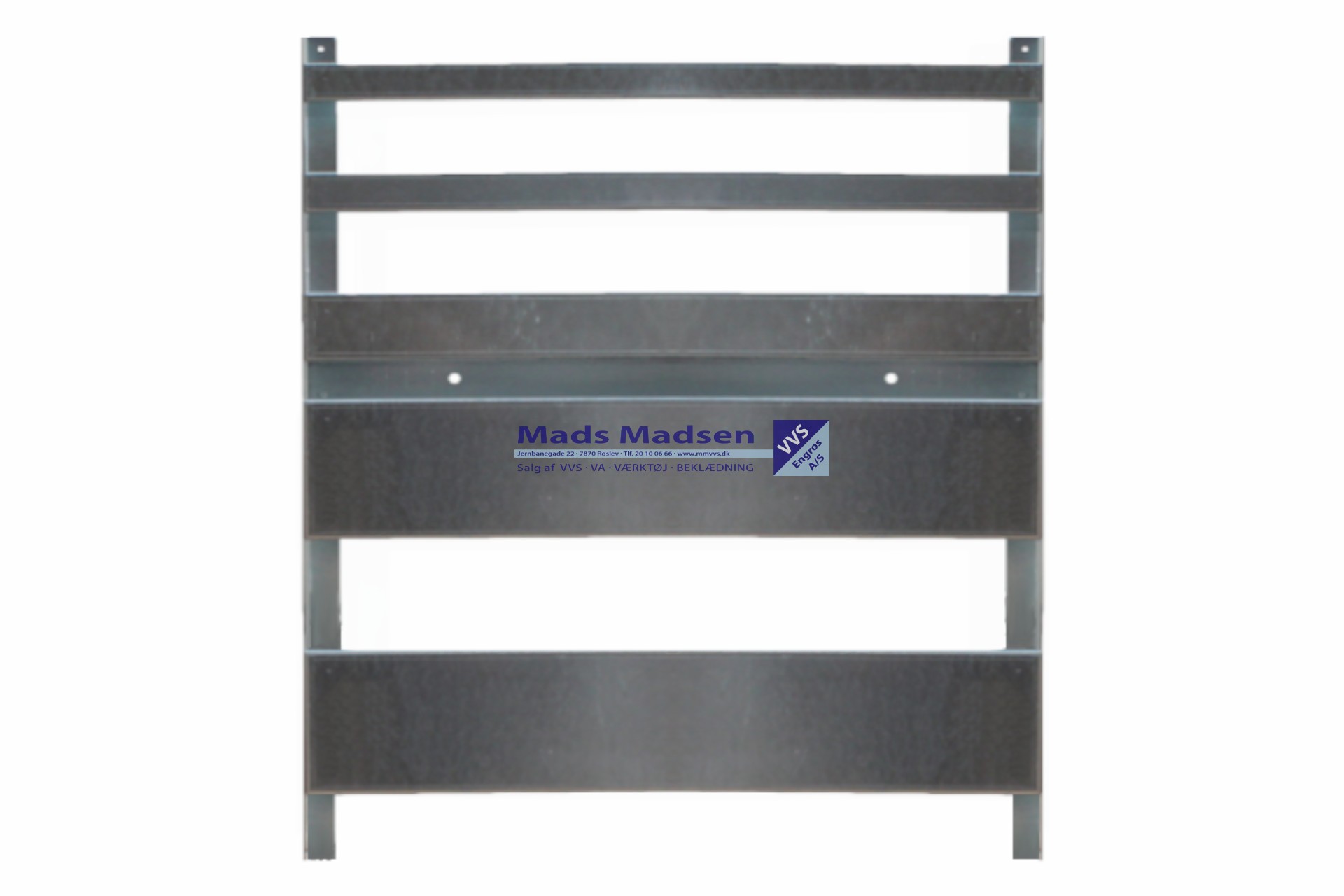 Flow-Heat Bundmodul - 1,5mm galv. plade - m/opbygning - FORFRA