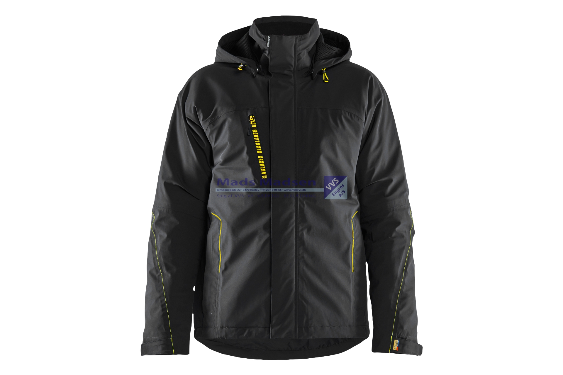 Blåkläder Letforet jakke 4 vejs stretch 4484-1917-9933 sort/gul str. XL