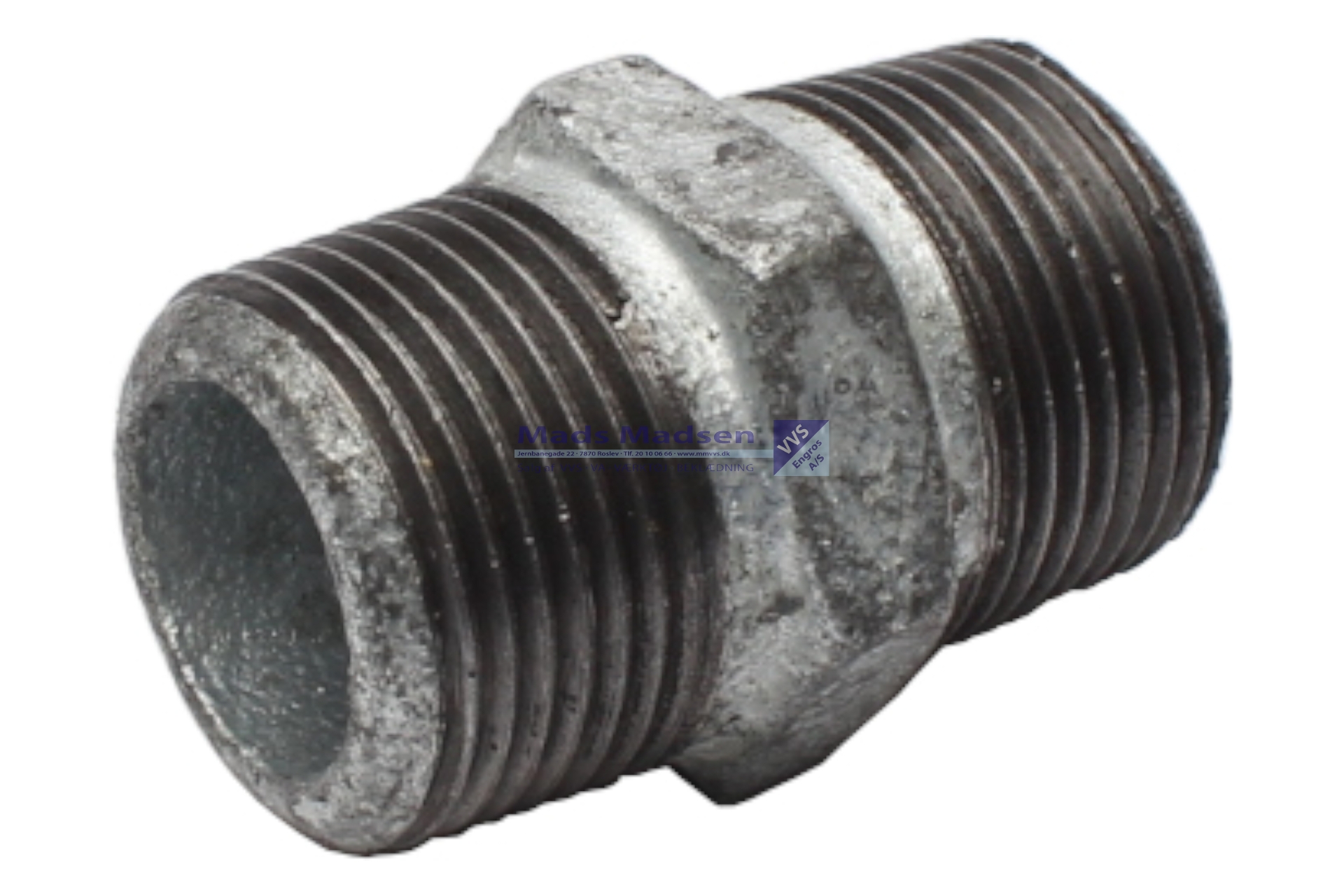 3/4" galv. brystnippel