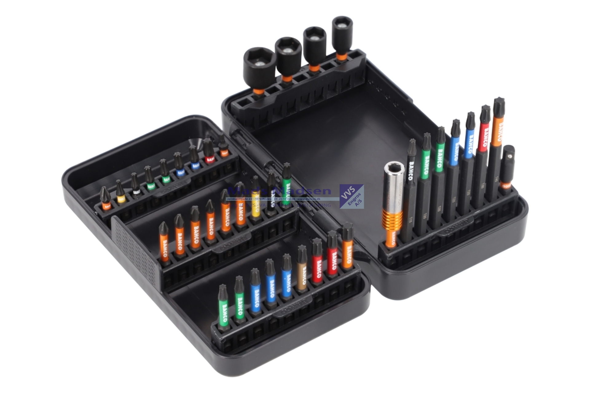 1/4" Slagbits i sæt Bahco 66IM/40C-1 40 dele *NETTOPRIS*