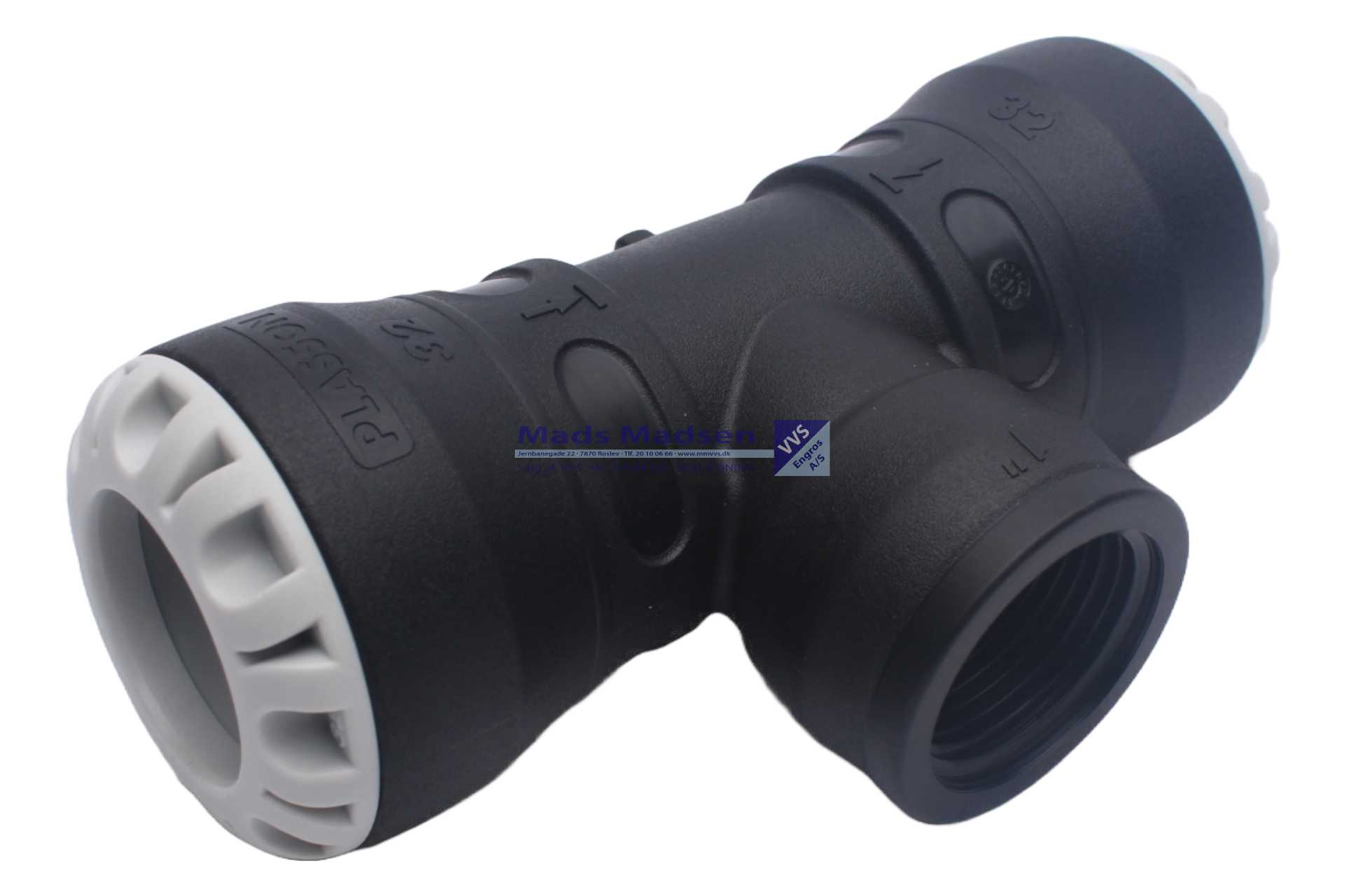 32 x 1" x 32mm Plasson tee Push-In 13090534