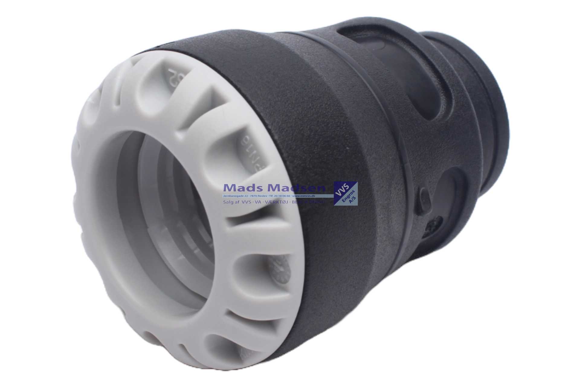 32mm x 3/4" Plasson Push-In muffe 13090225