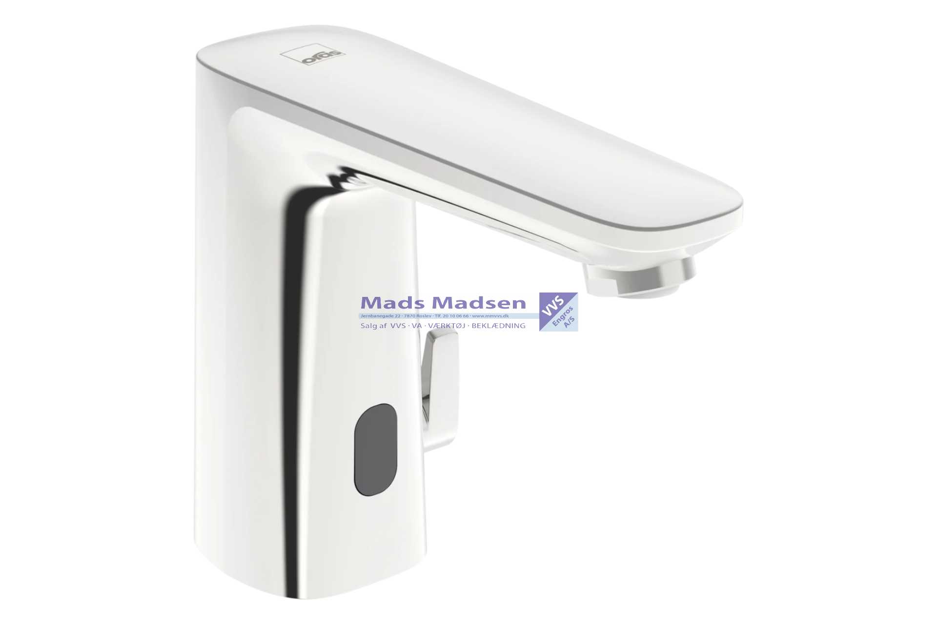 Oras Electra krom hdv.batteri berøringsfrit m/temp.regulering 3V Bluetooth fremspring 117mm 9210FZ