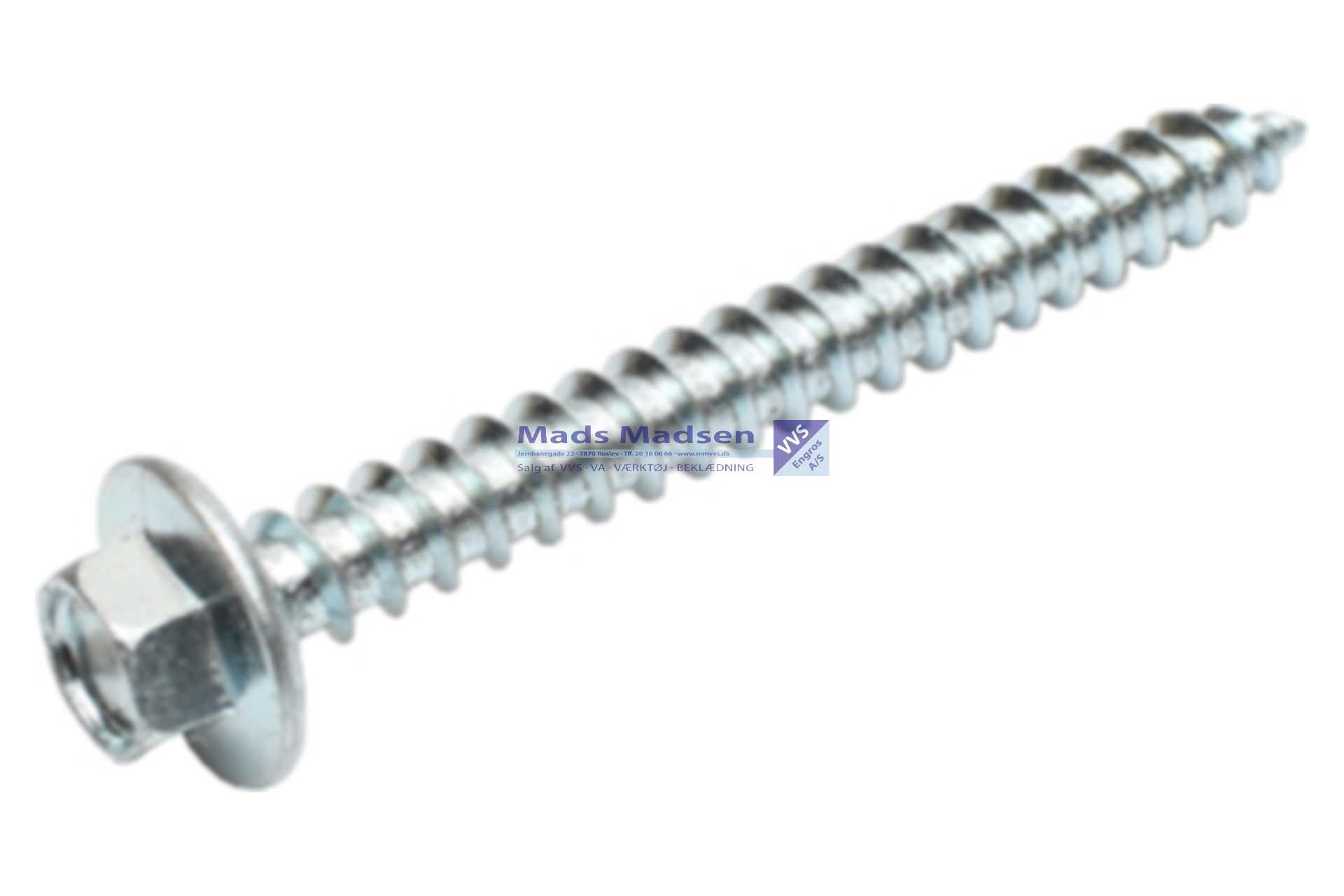 6,5 x 40 Montage skrue 6kt. FZB 100 stk/pk