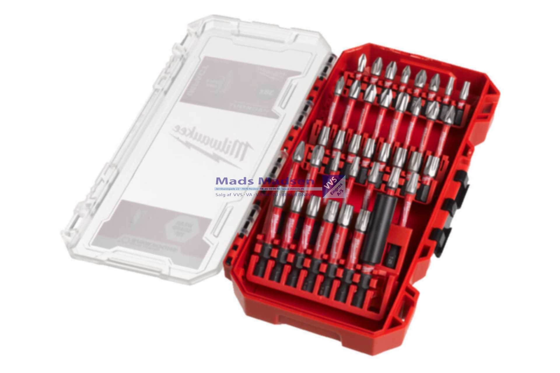 Milwaukee Bitssæt Shockwave 39 dele 4932498608 *NETTOPRIS*