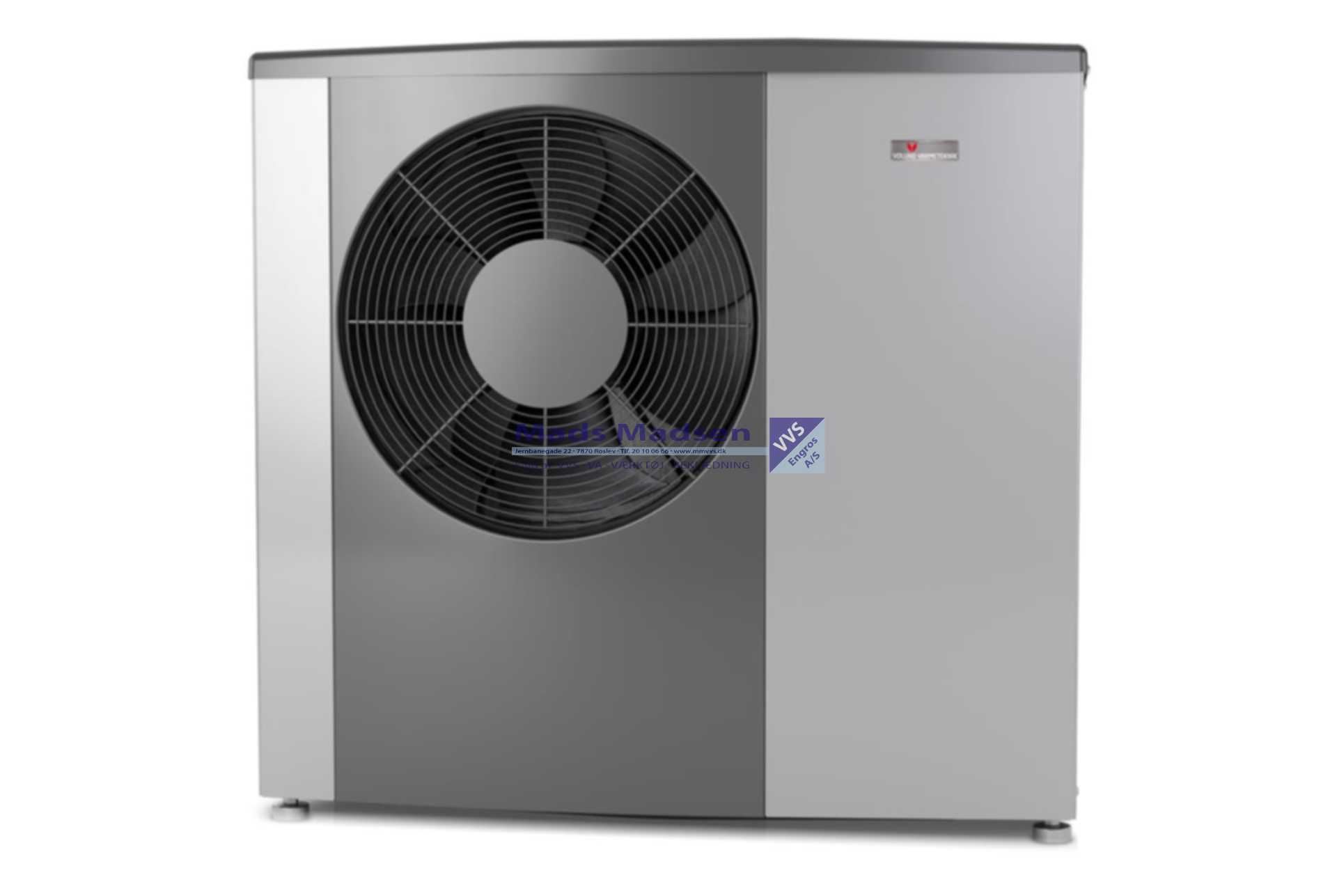 Vølund S2125-20 varmepumpe luft/vand 5-28 KW (ydelse v/-7/35° = 12,03 KW) m/frekvensregulerende kompressorer (3 fase - AC/DC relæ)