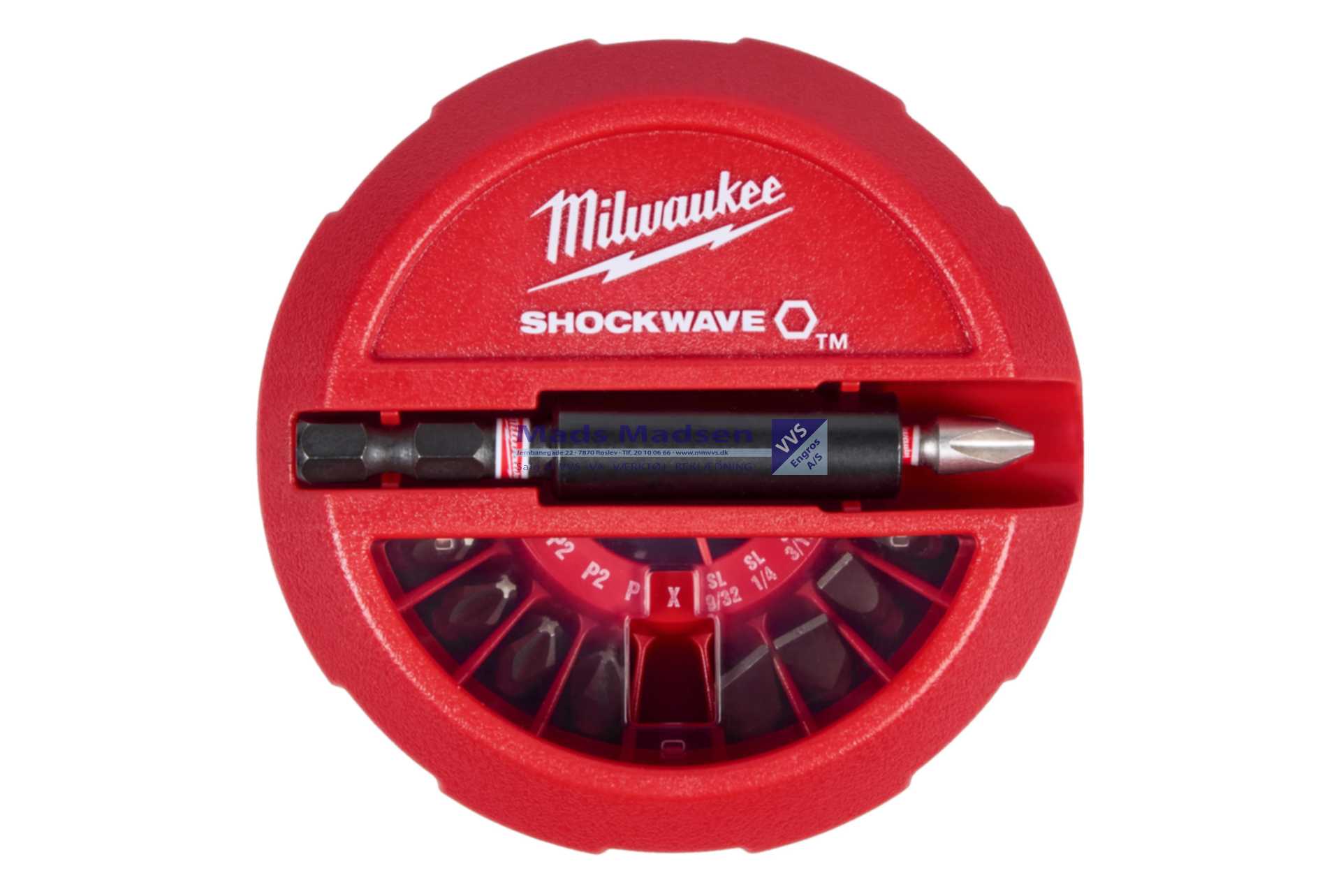 Milwaukee Bitssæt Shockwave 15 dele 4932430904 *NETTOPRIS*