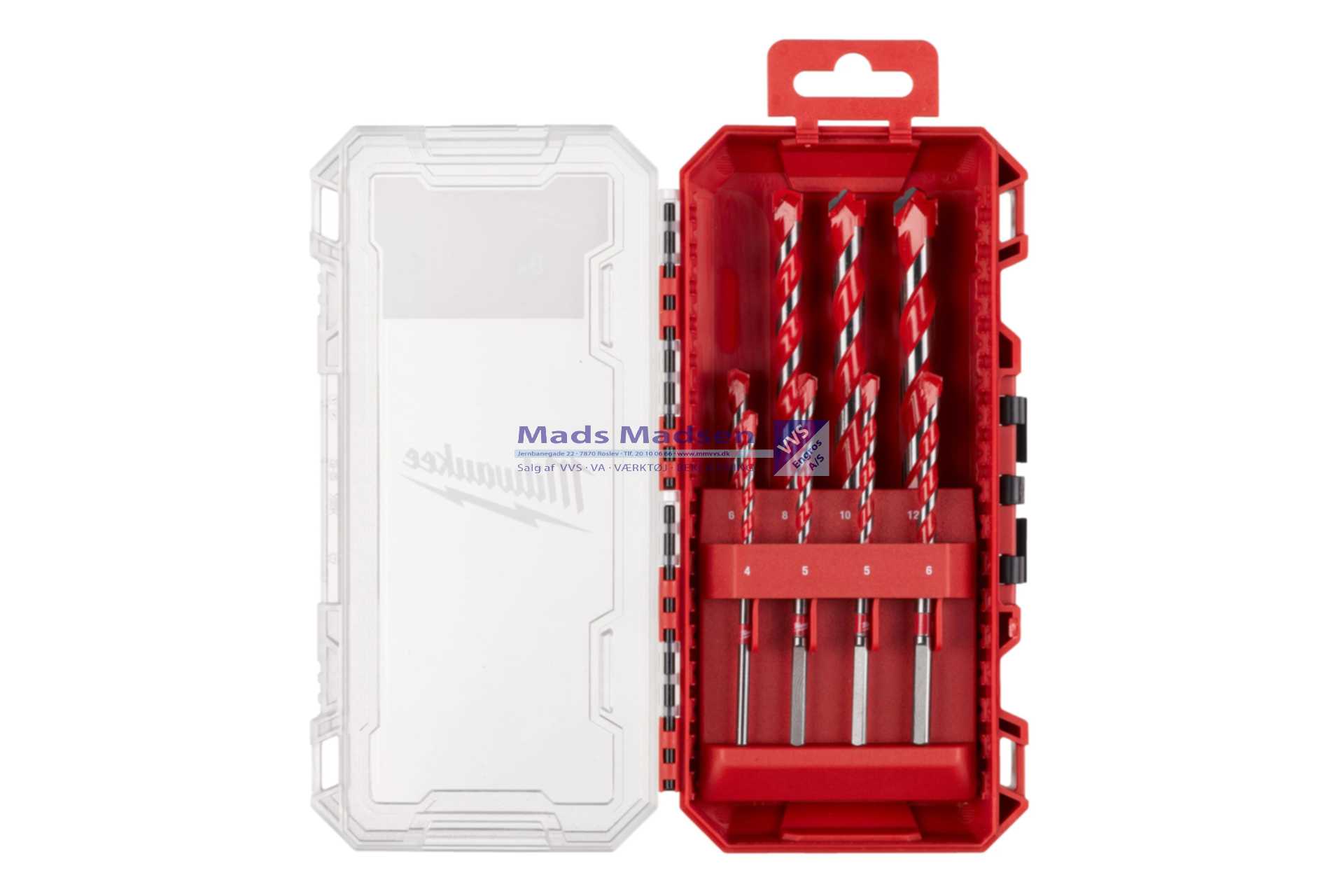 Milwaukee Murbor sæt 8 Dele Ø4-12 4932493881 *NETTOPRIS*