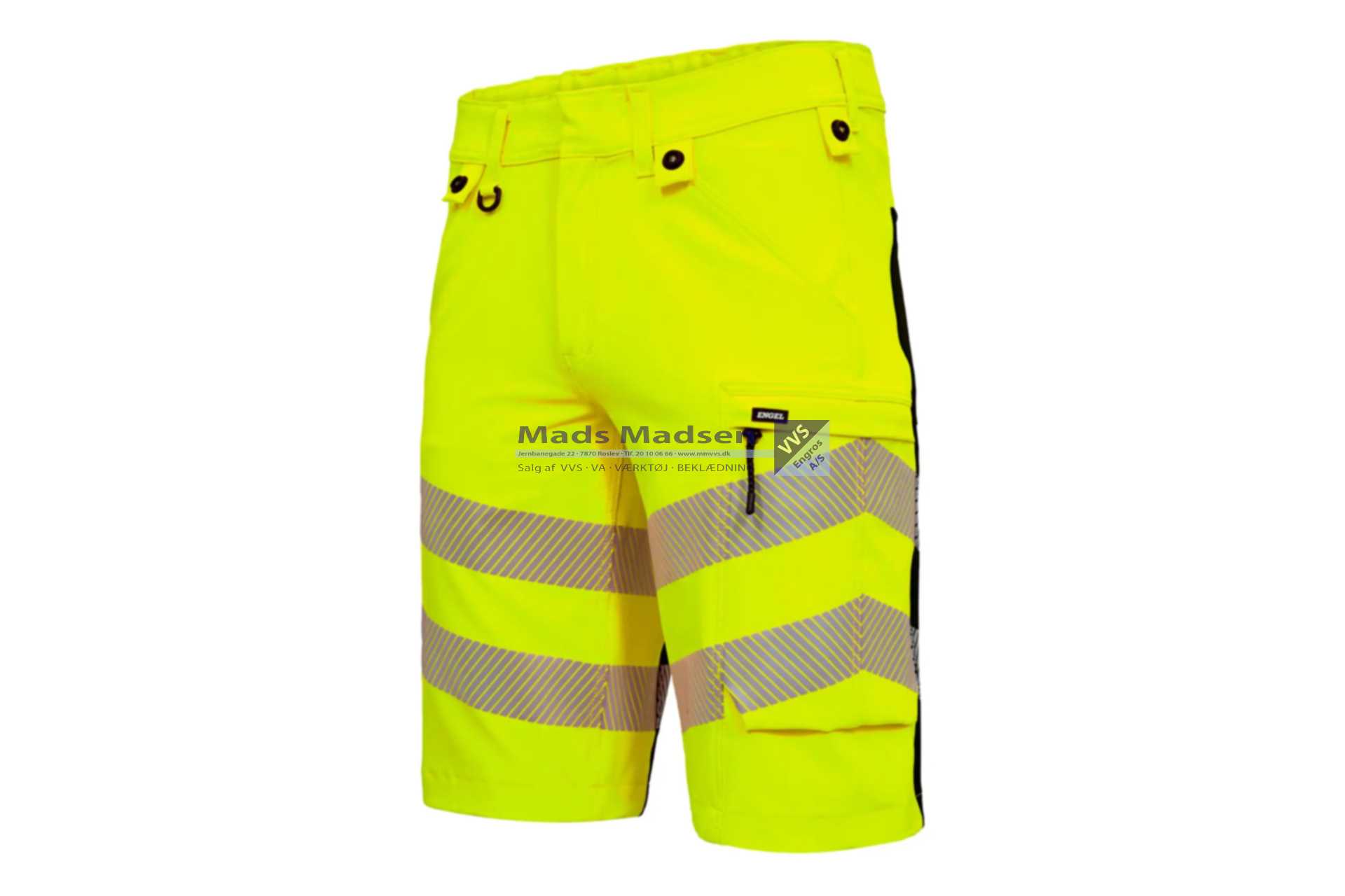 Engel Safty shorts 4 vejs stretch 6345-124-3820 gul/sort str. 84