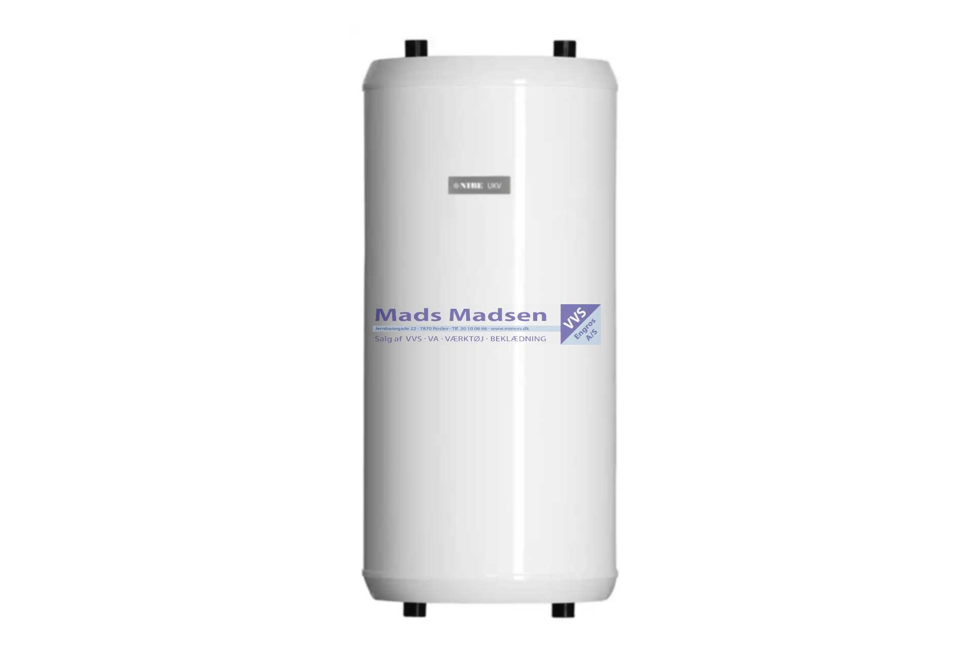 Vølund UKV 20-100 buffebeholder m/4 x 1" indv. studser og 1 x 1 1/2" til elpatron 080011 (S)