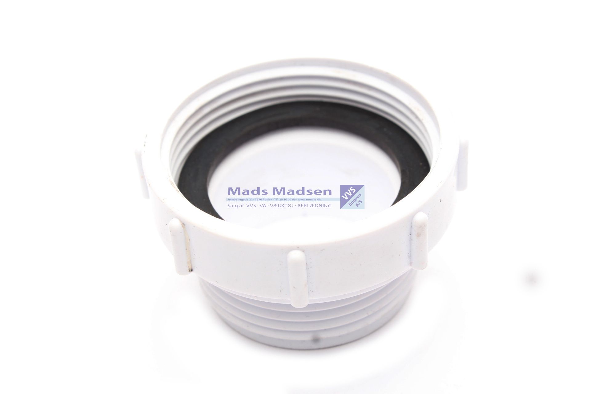 1 1/2 x 1 1/4" Juvel Spidsmuffe Hvid