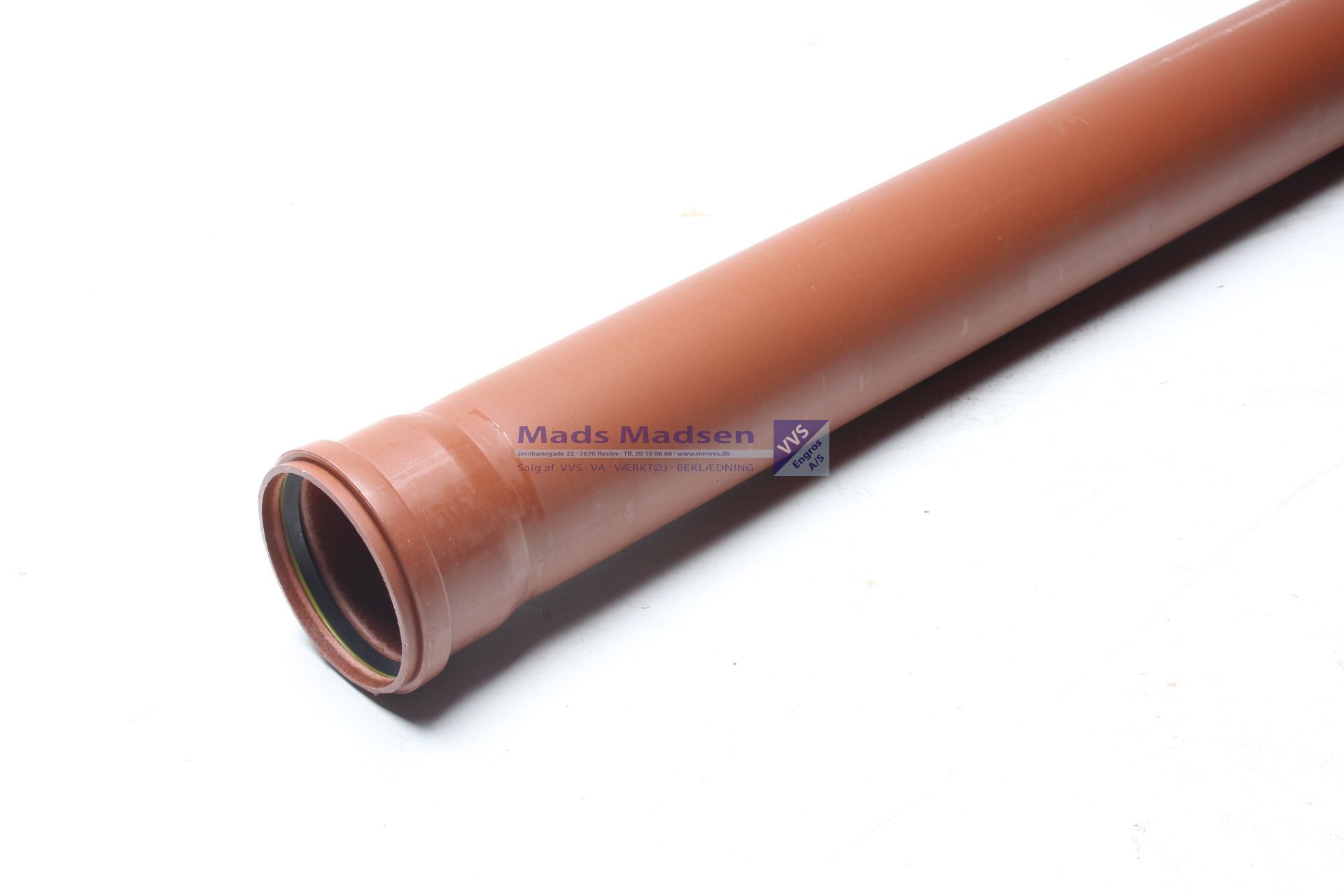 160 x 3000mm Ostendorf PVC kloakrør SN4 EN13476 35 stk/bdt