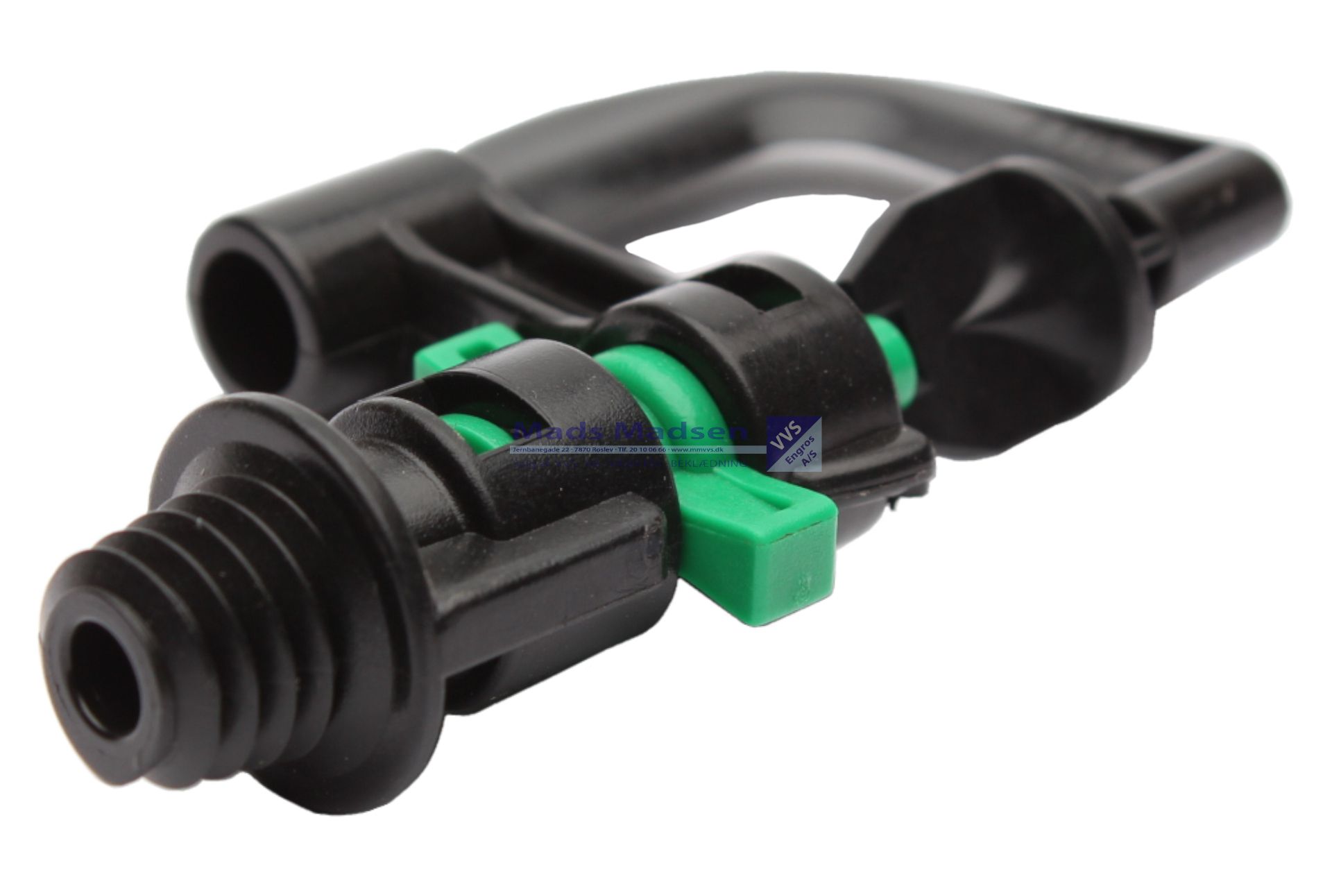 3/8" grøn 180gr. Bøjledyse overbrusning