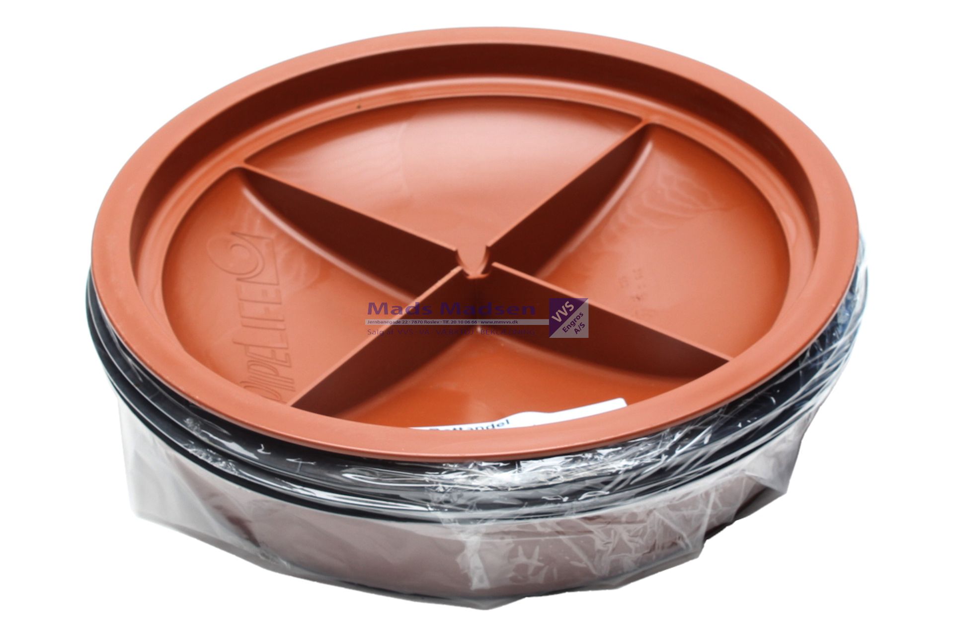 315mm bund til opføringsrør incl gummiring