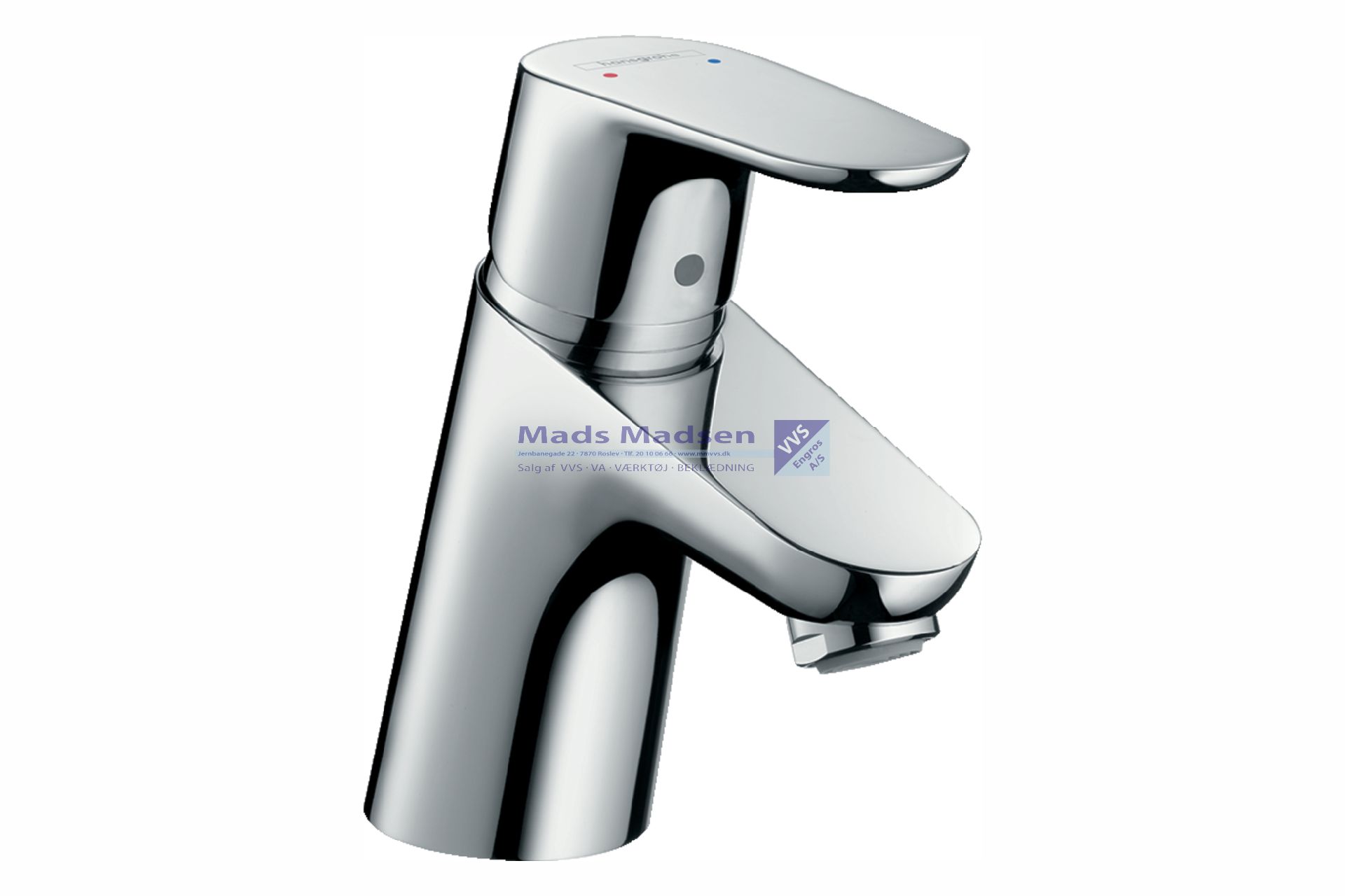 HansGrohe Focus 70 krom hdv.batteri m/ push-open bundventil