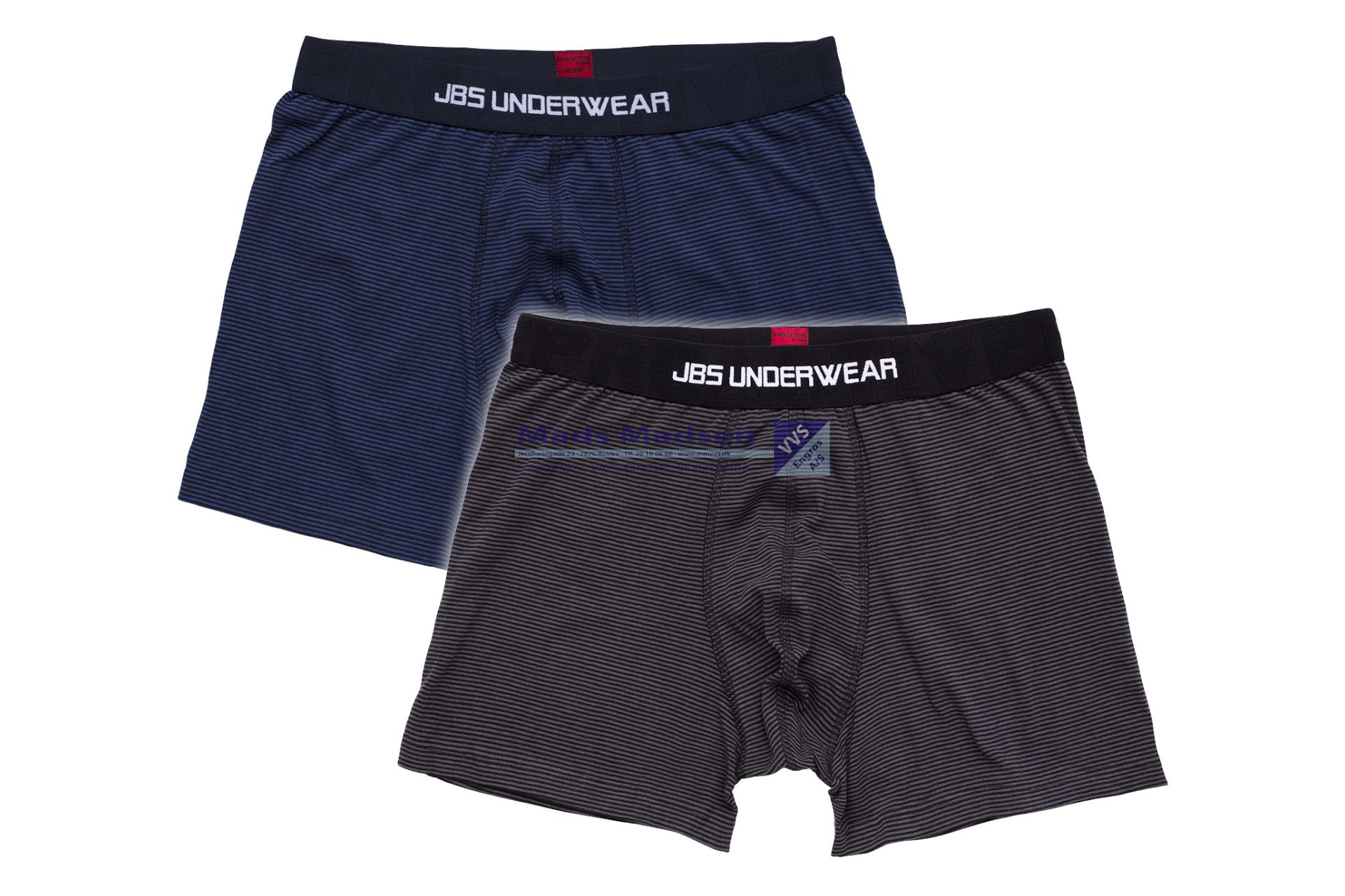 ProActive JBS Boxershorts / tight 2 pk. str. M  m/striber *OUTLET*