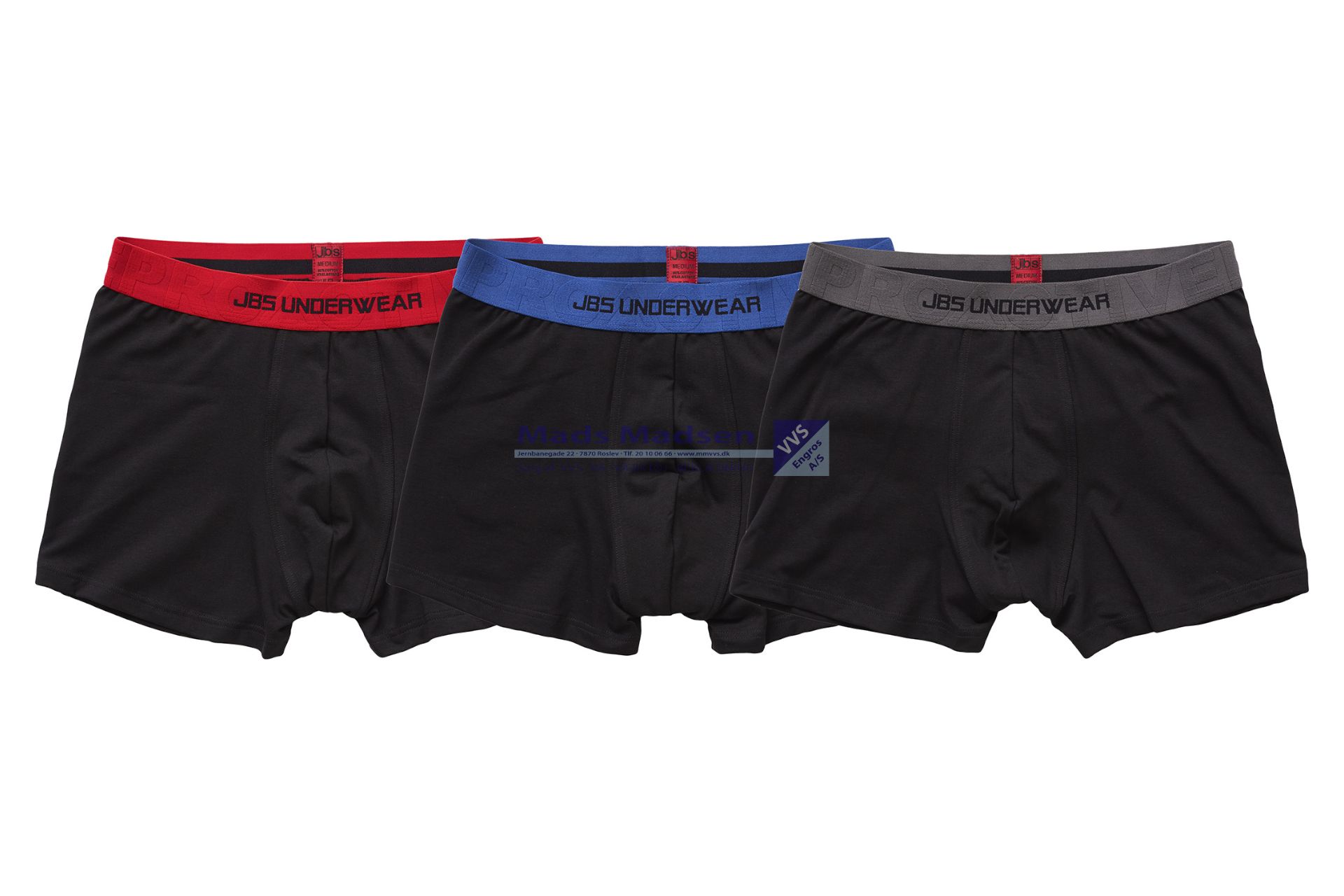 ProActive JBS Boxershorts / tight 3 pk. str. M m/farve *OUTLET*