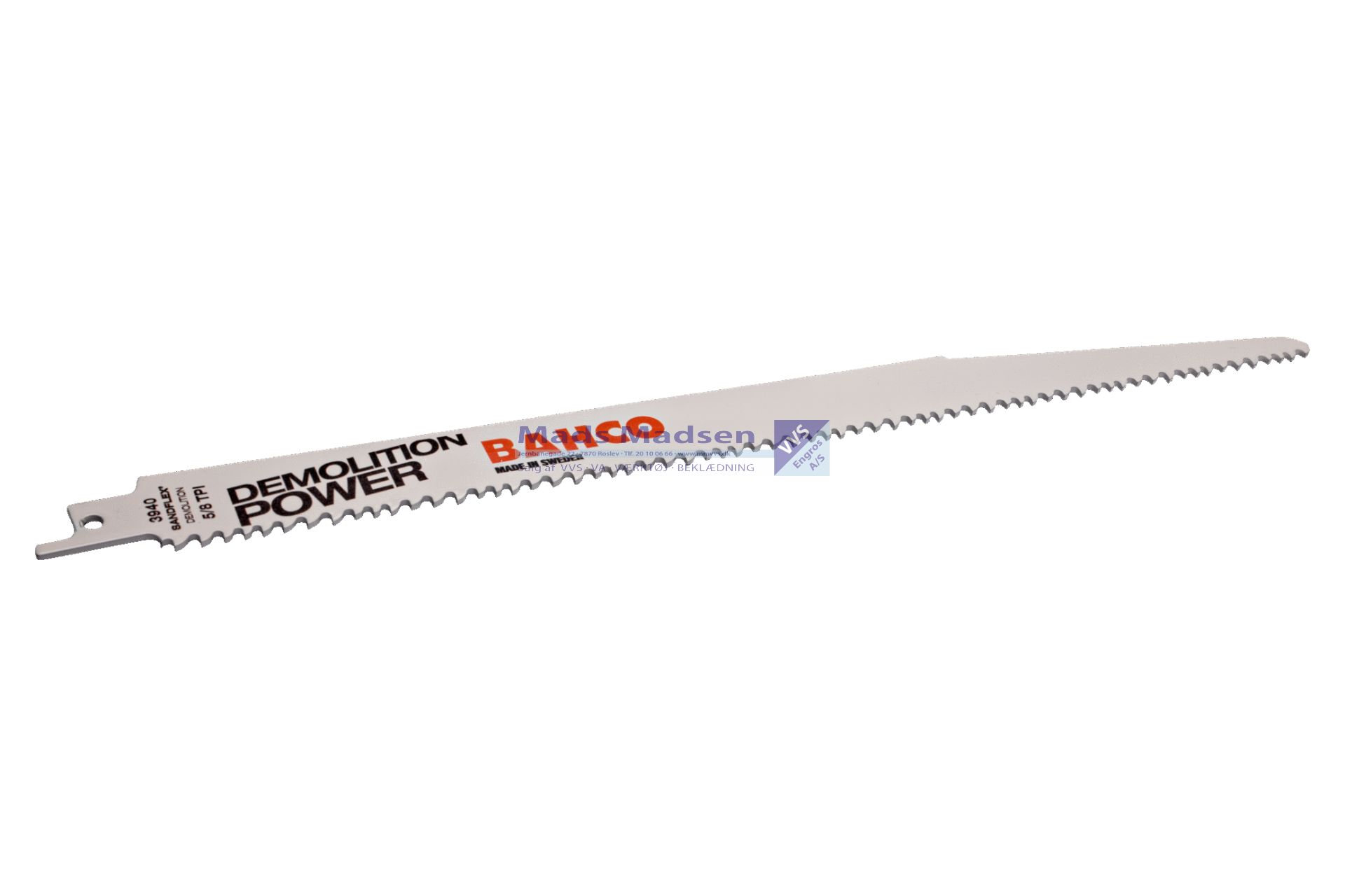 Bajonetsavklinge Bahco 3940-228-5/8-DSL-5P NEDRIVNING *NETTOPRIS*