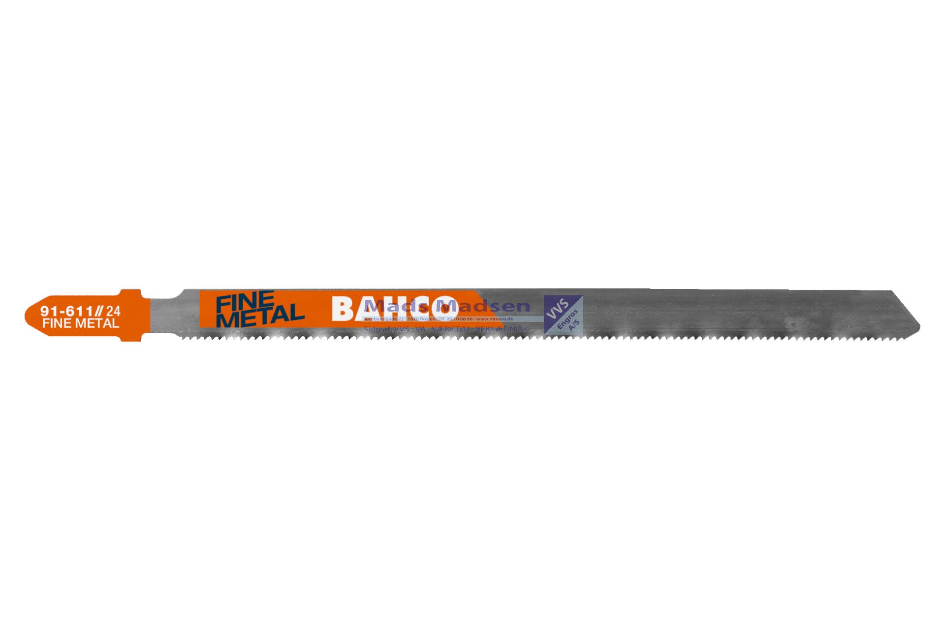 Stiksavklinge Bahco 91-611-5P Metal 132mm 24 td. *NETTOPRIS*