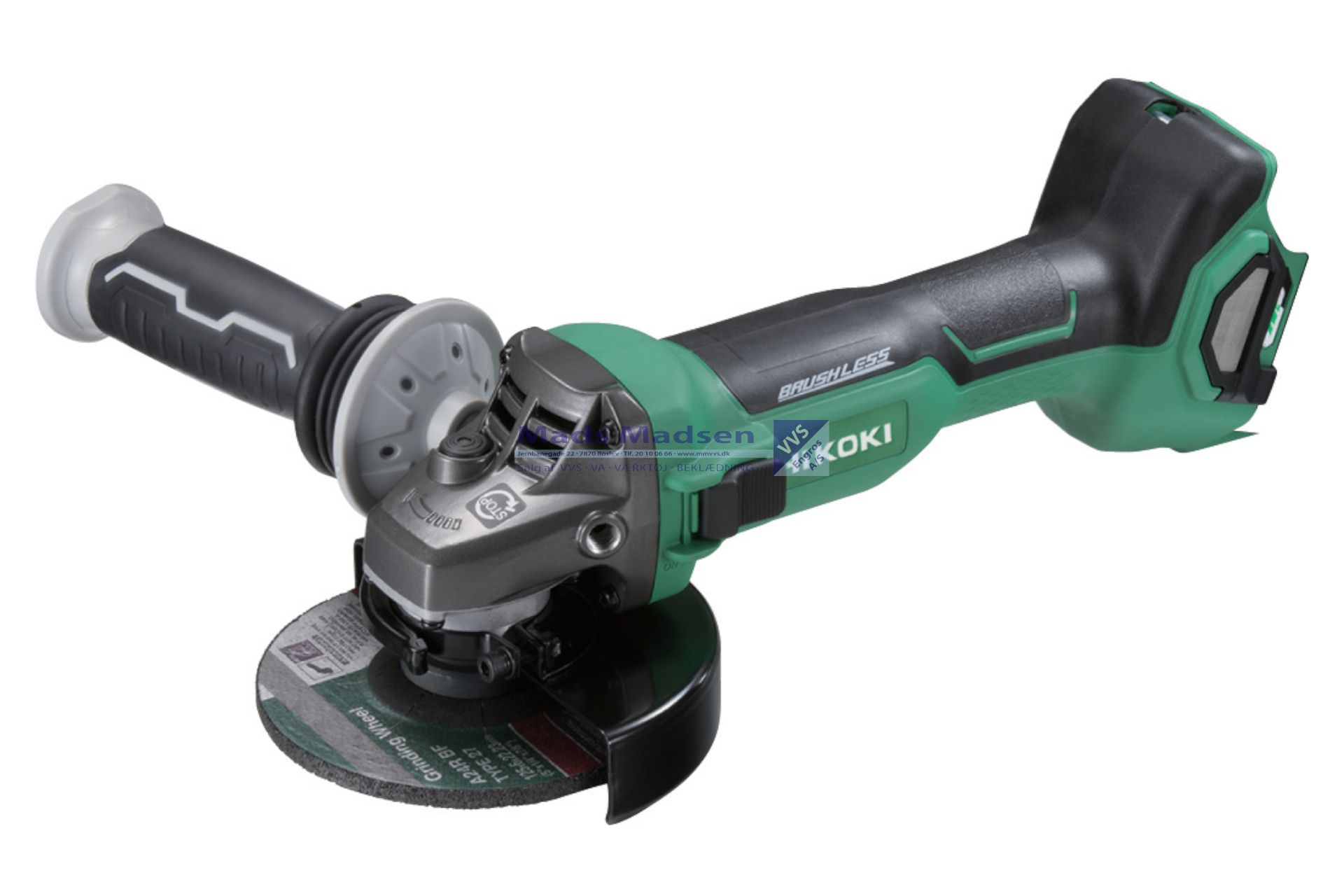 Hitachi / Hikoki Vinkelsliber 125mm G3613DVE 36V MULTIVOLT kulfri TOOL ONLY pap *NETTOPRIS*