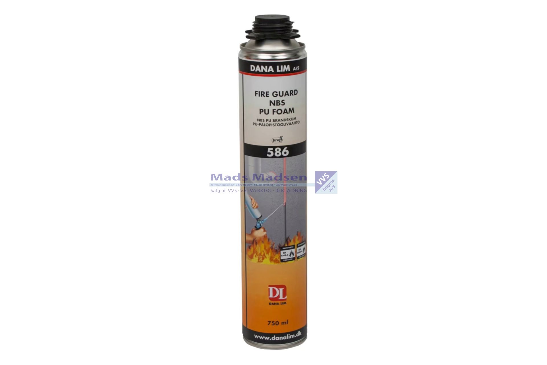 PU NBS Brandskum 586 t/ pistol á 750 ml. - Farekl. 2.1